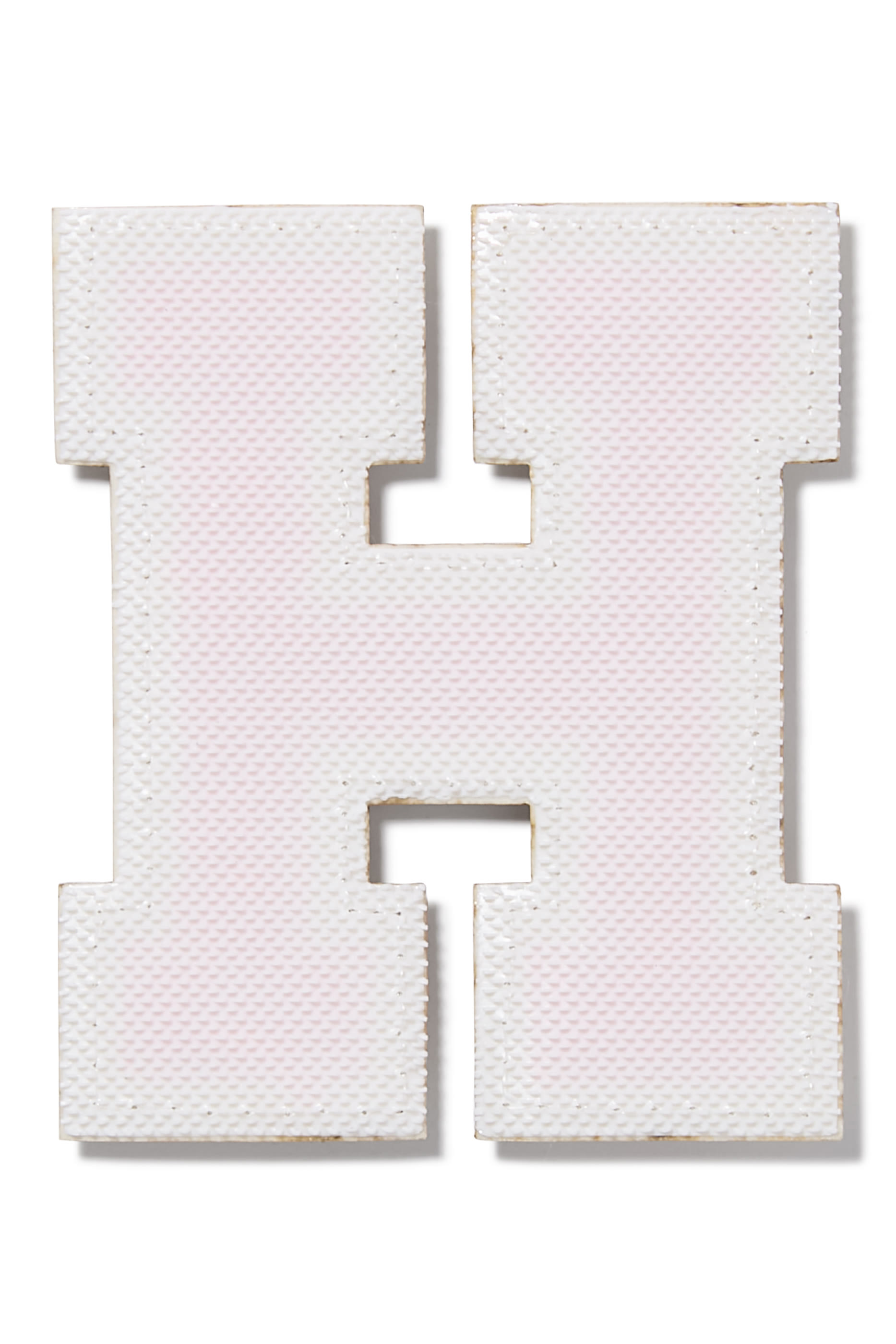 Kids Chenille Sparkle Letter 'H' Patch