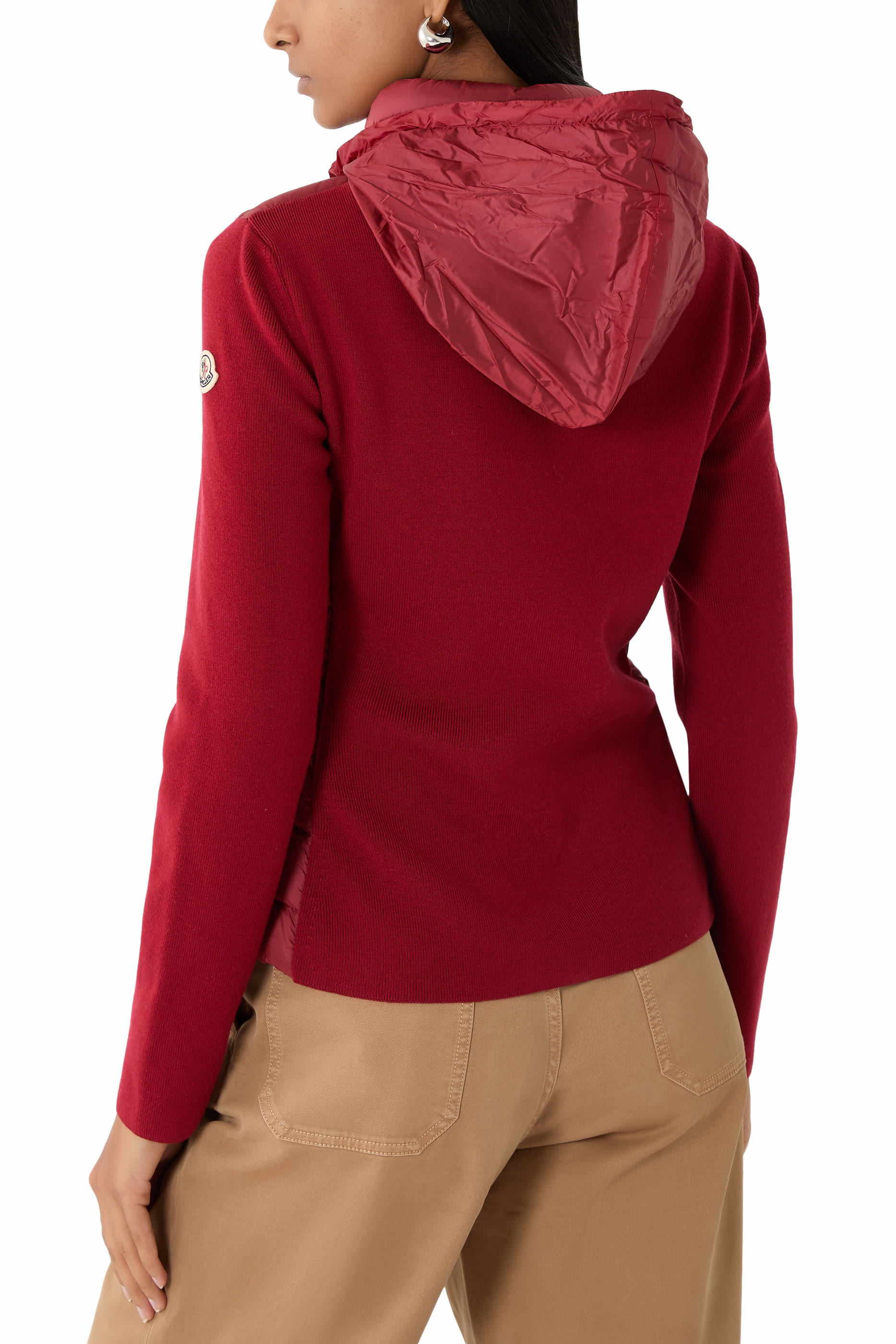  Padded Wool Cardigan