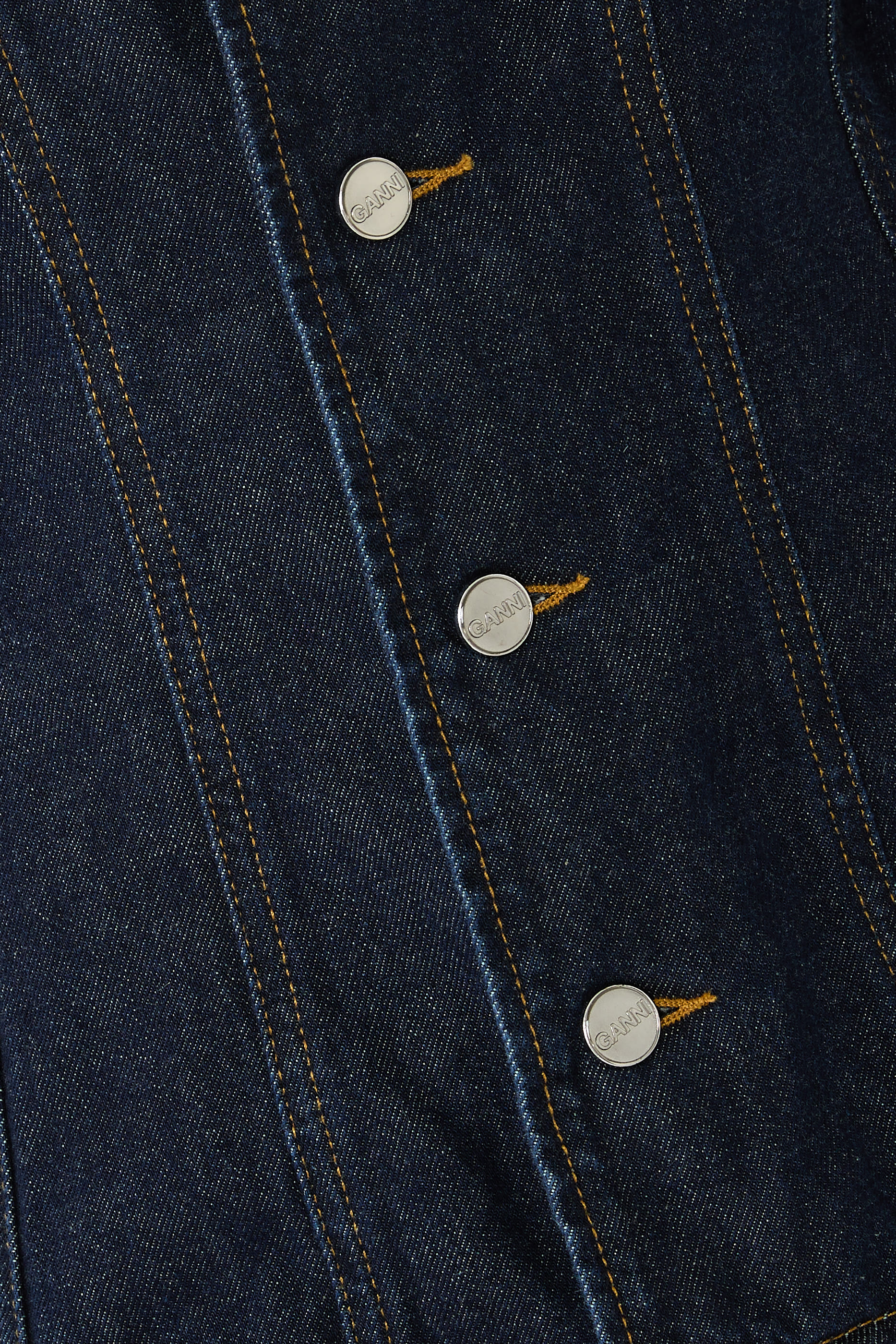 V-Neckline Denim Blazer