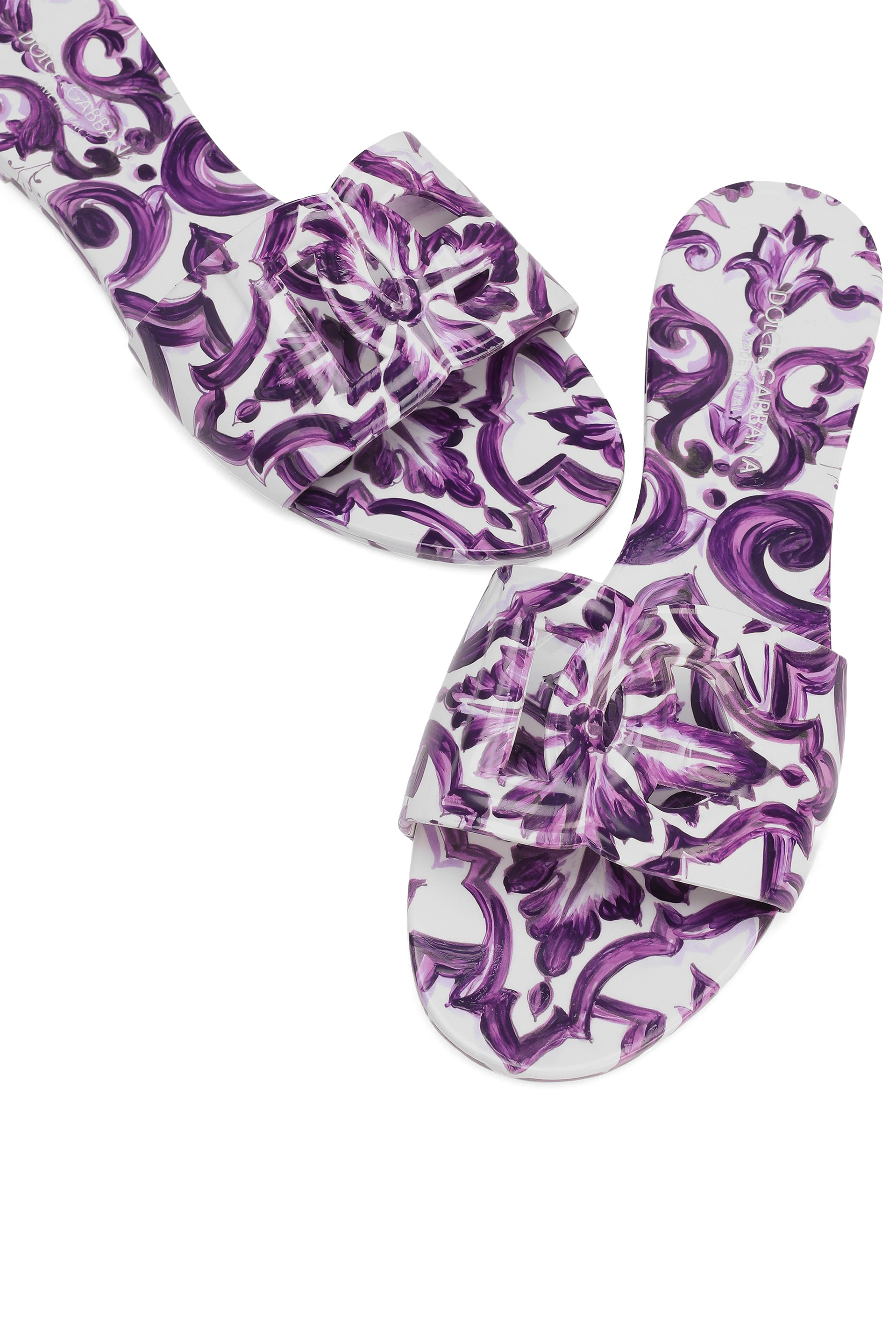 Majolica-Print Rubber Slides