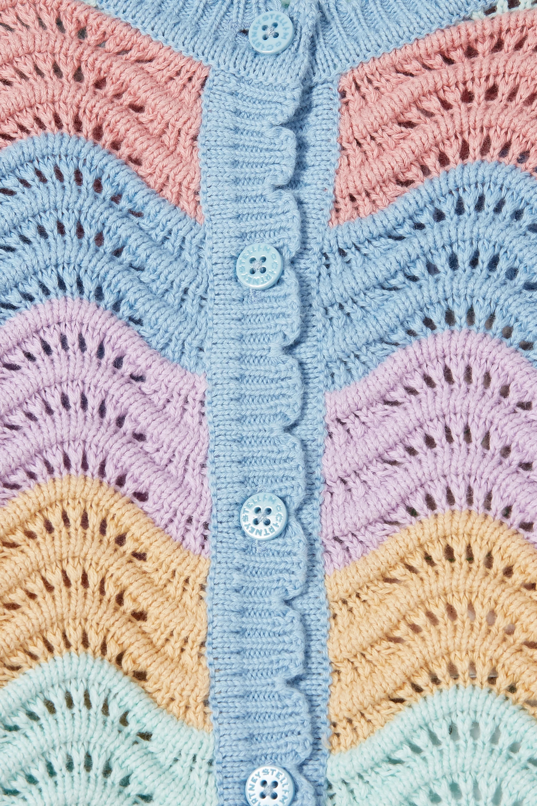 Kids Zigzag Crocheted Cardigan