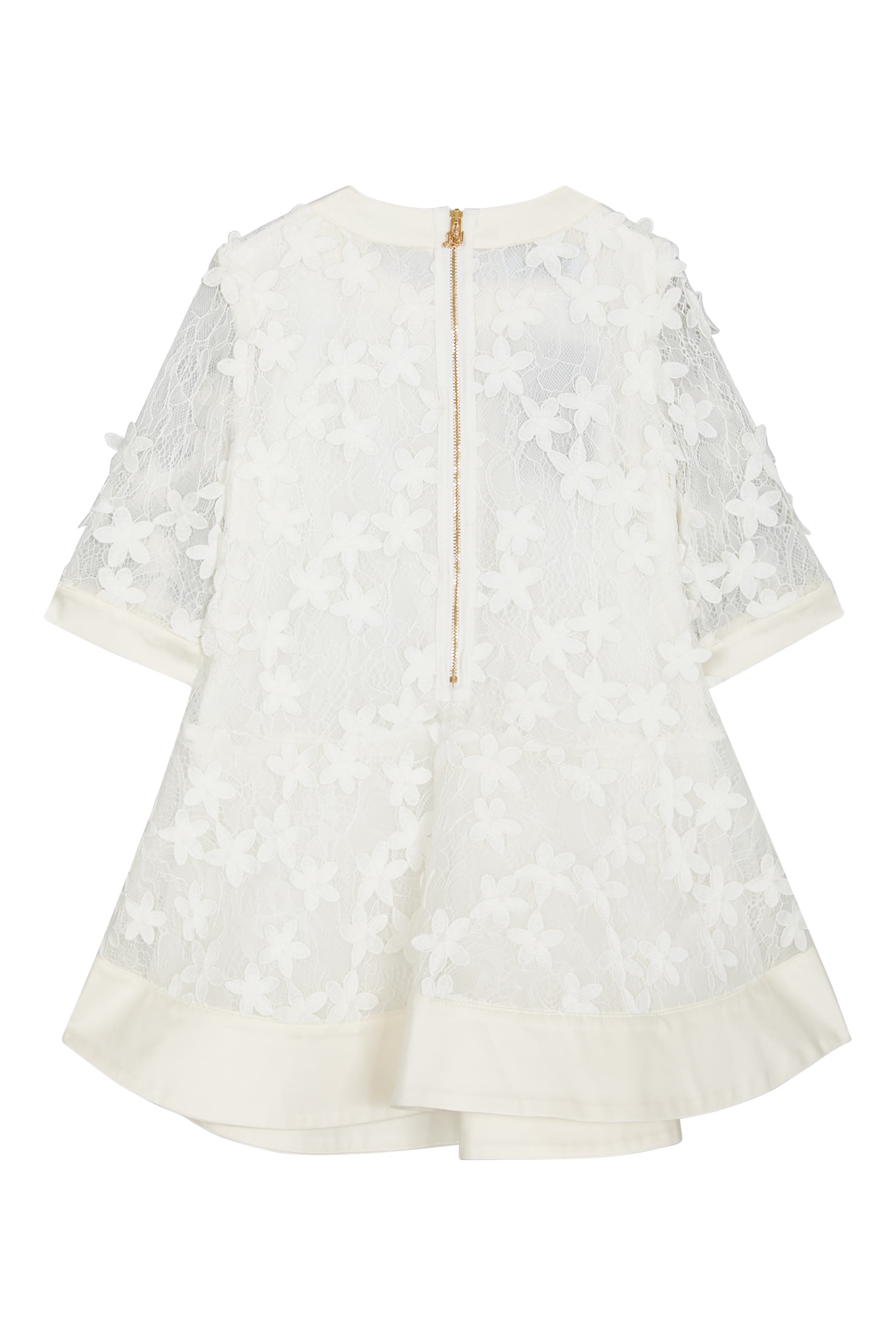 Kids Flower Embellished Dress 