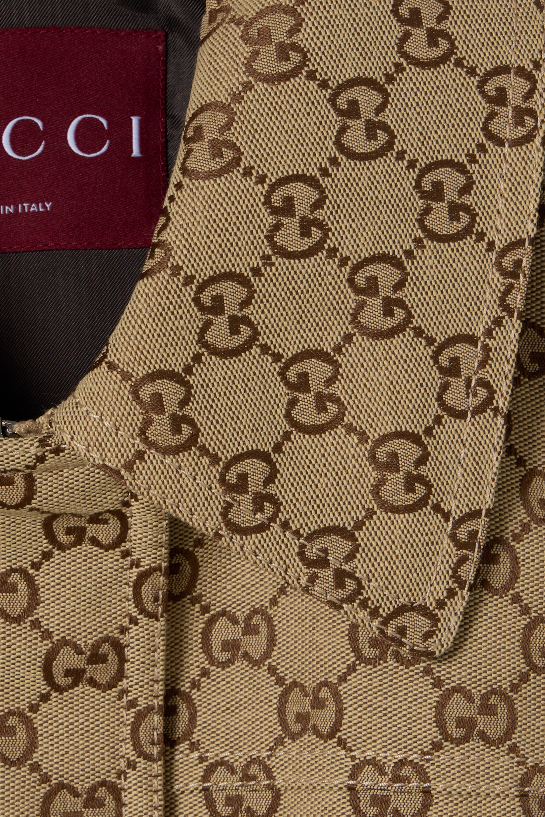 GG Canvas Bomber Jacket