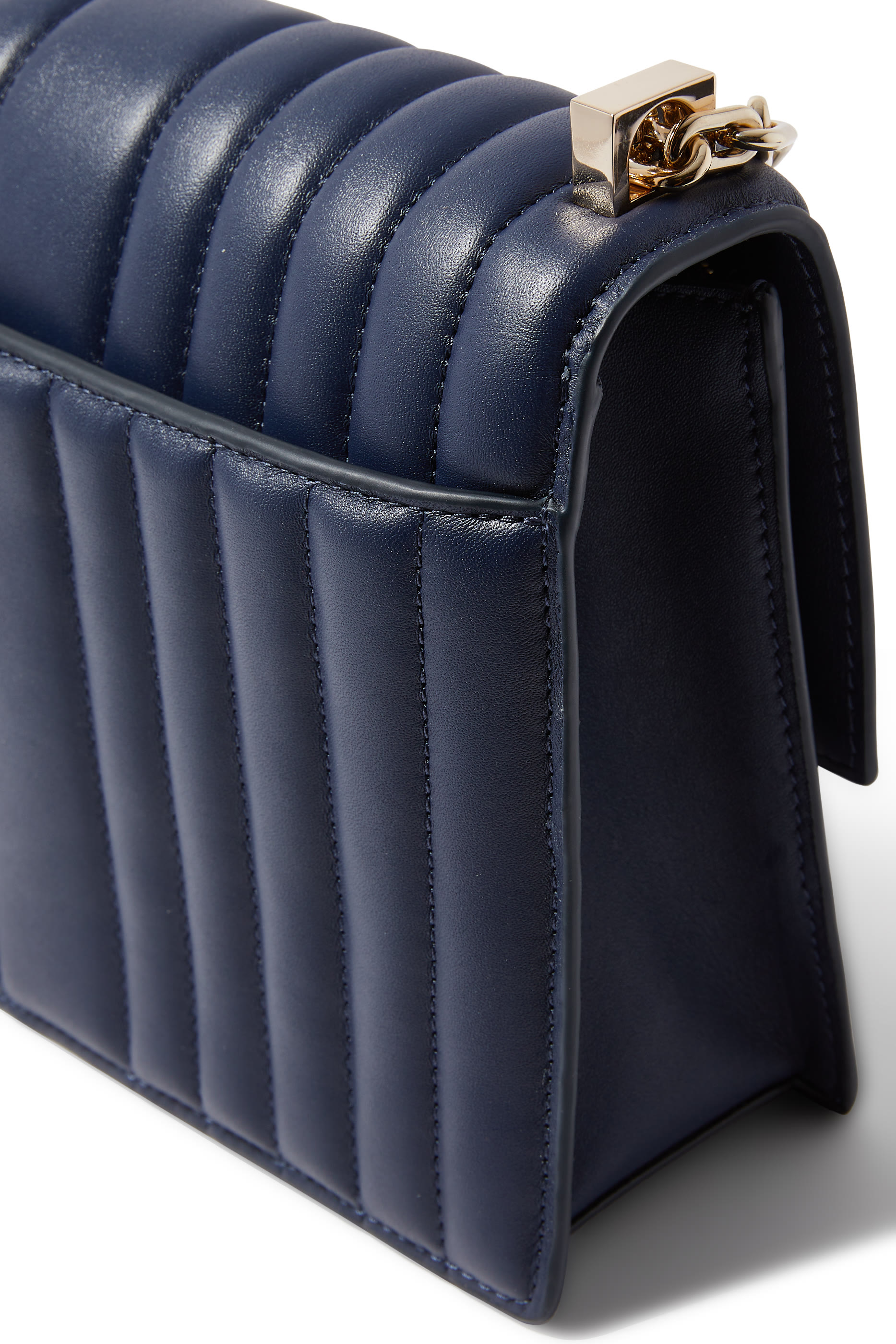 Deco Quilted Chain Shoulder Bag