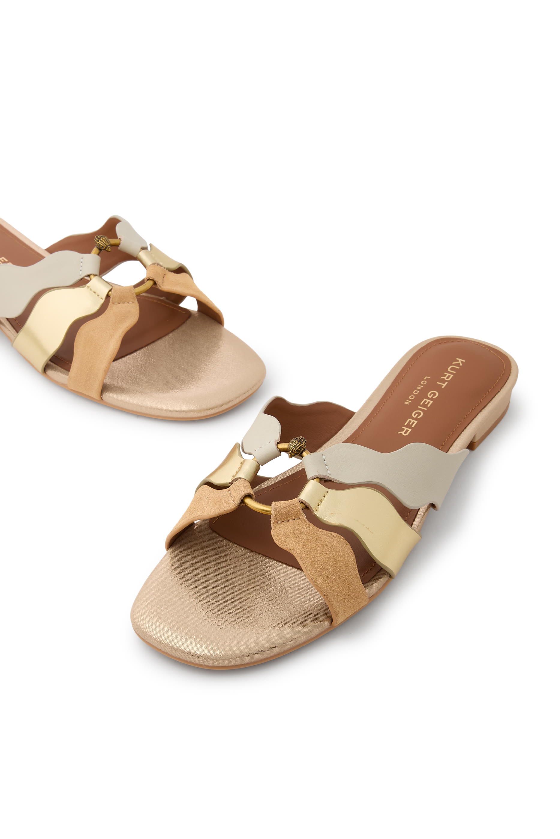 Sun Wave Flat Sandals