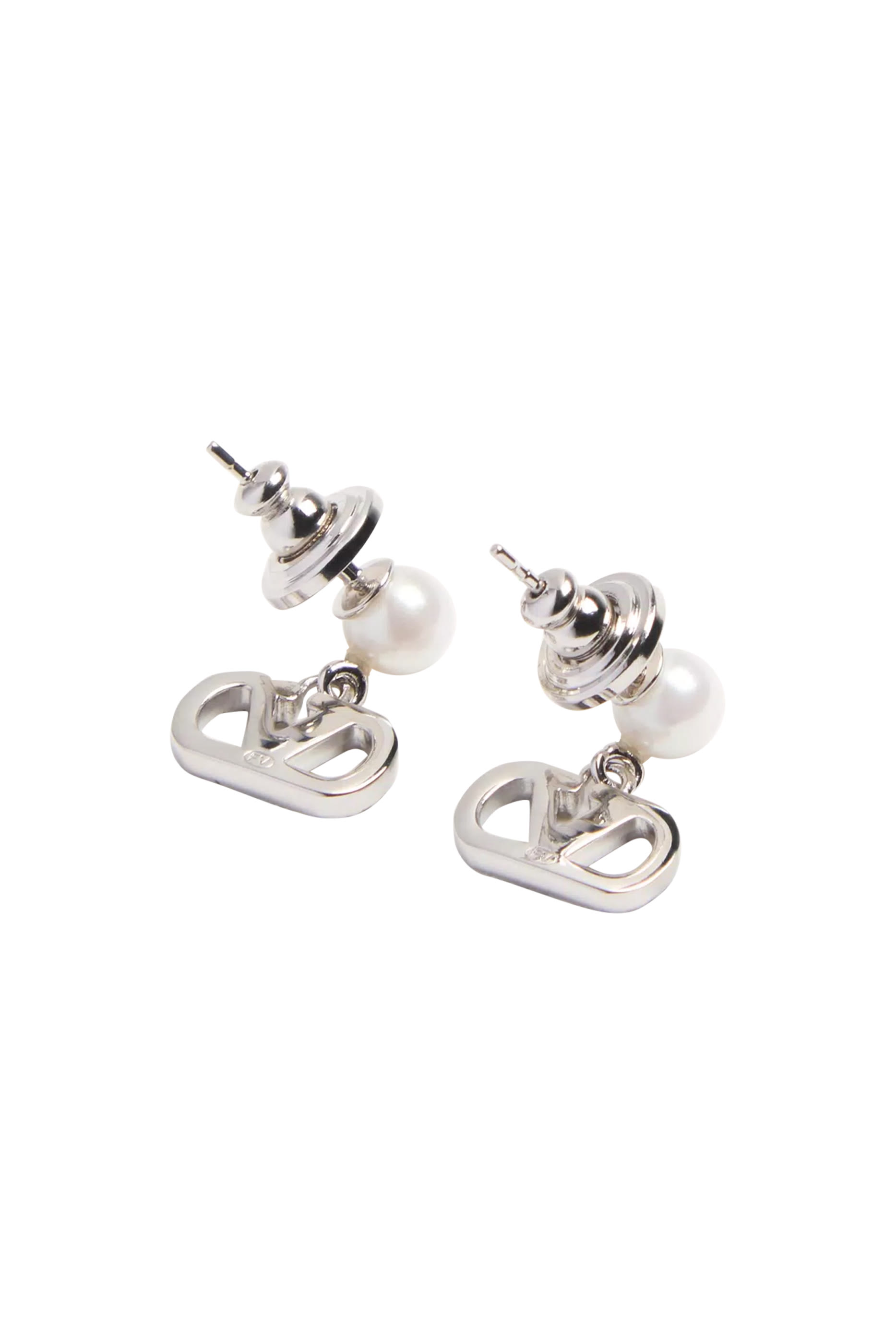 VLogo Signature Pearl Earrings