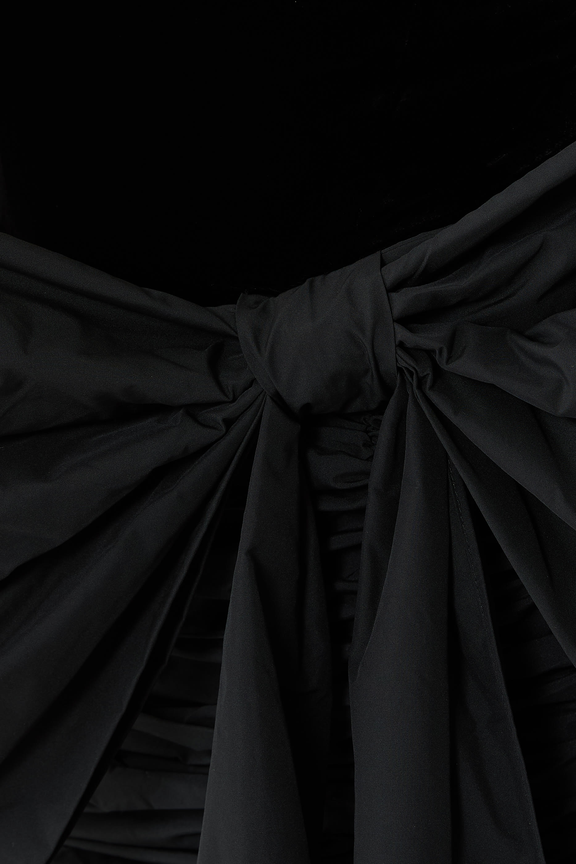  Velvet Bow Mini Dress