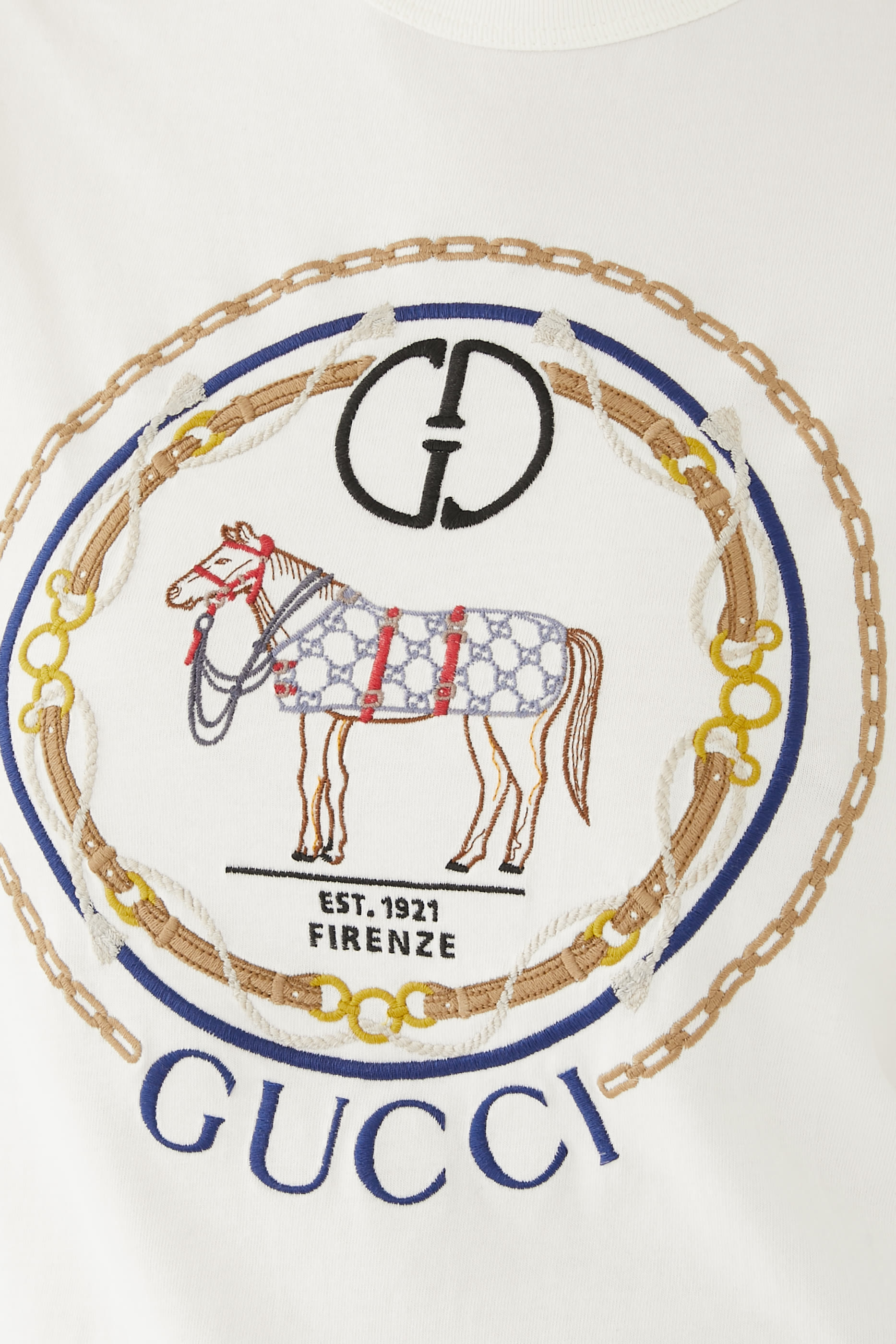 Embroidered Cotton T-Shirt