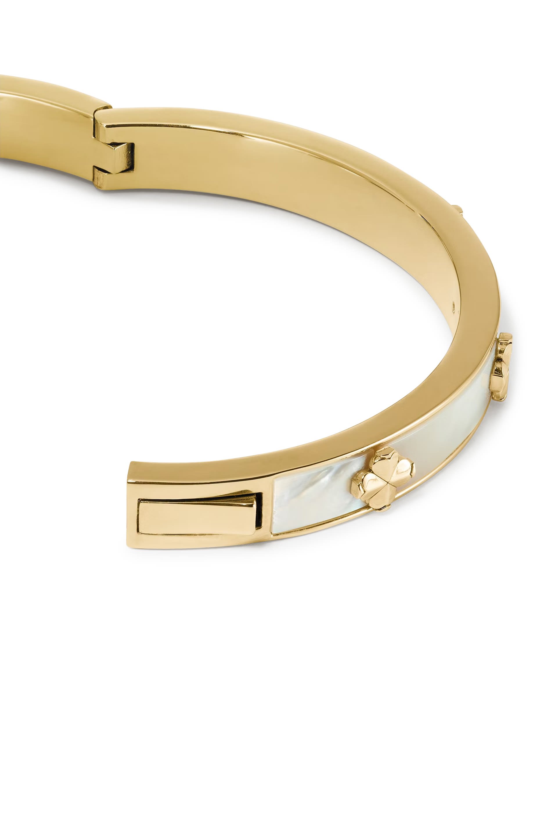 Spade Flower Hinge Bangle 