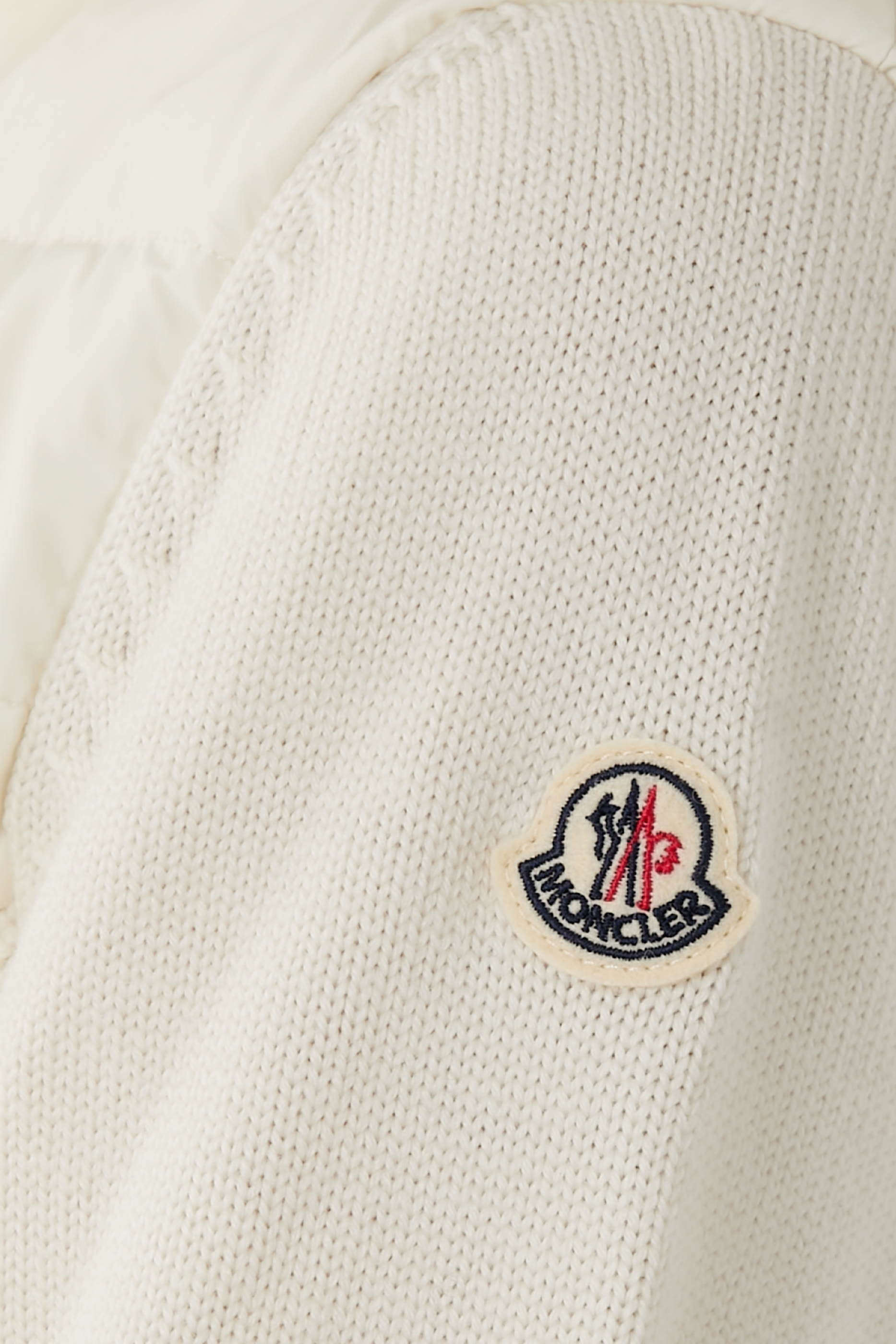 Padded Wool Zip-Up Cardigan