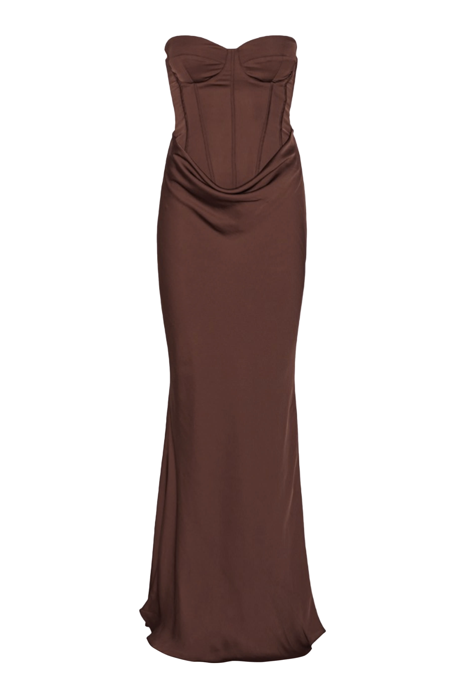 Satin Corset Maxi Dress