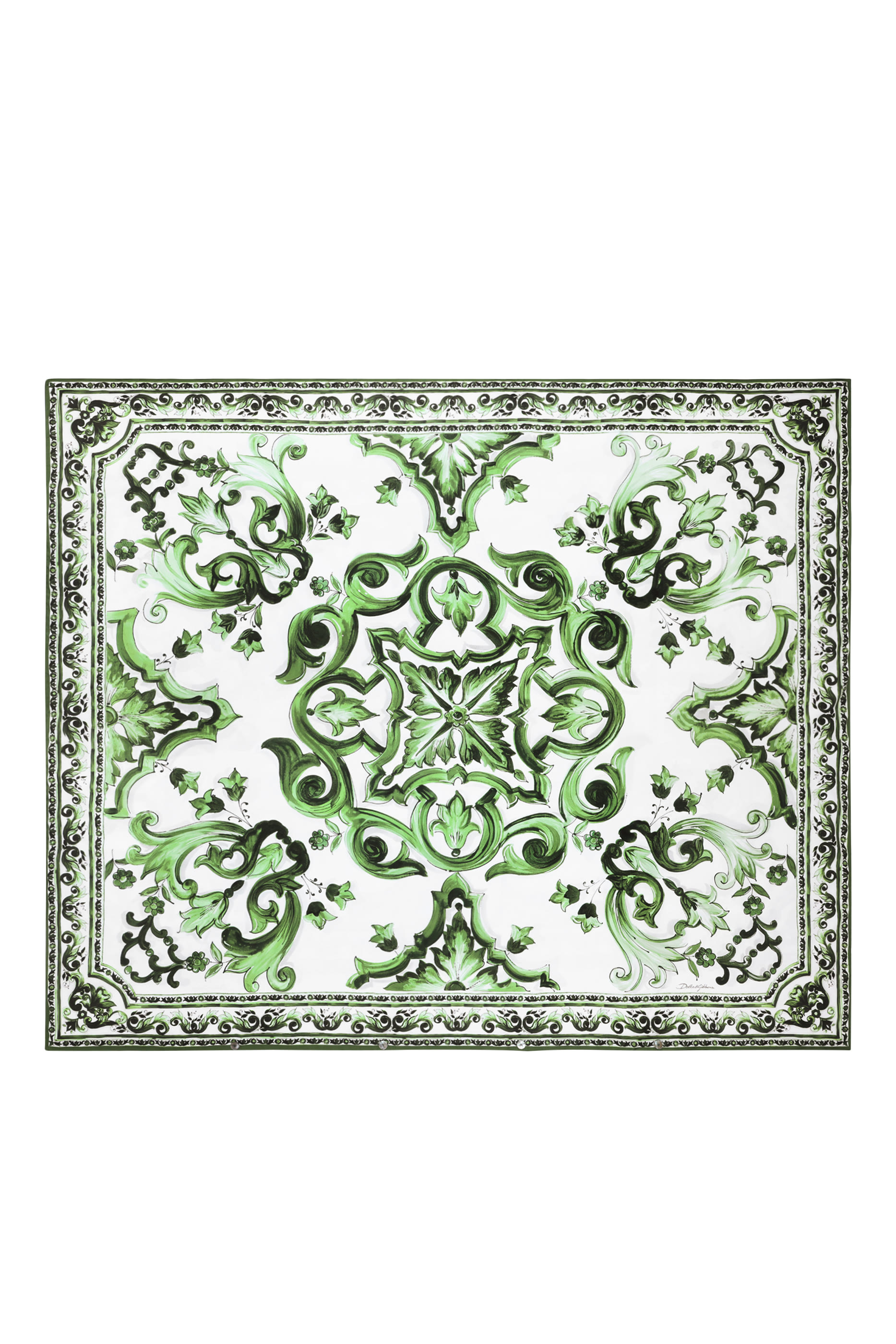 Maiolica Verde Duvet Cover