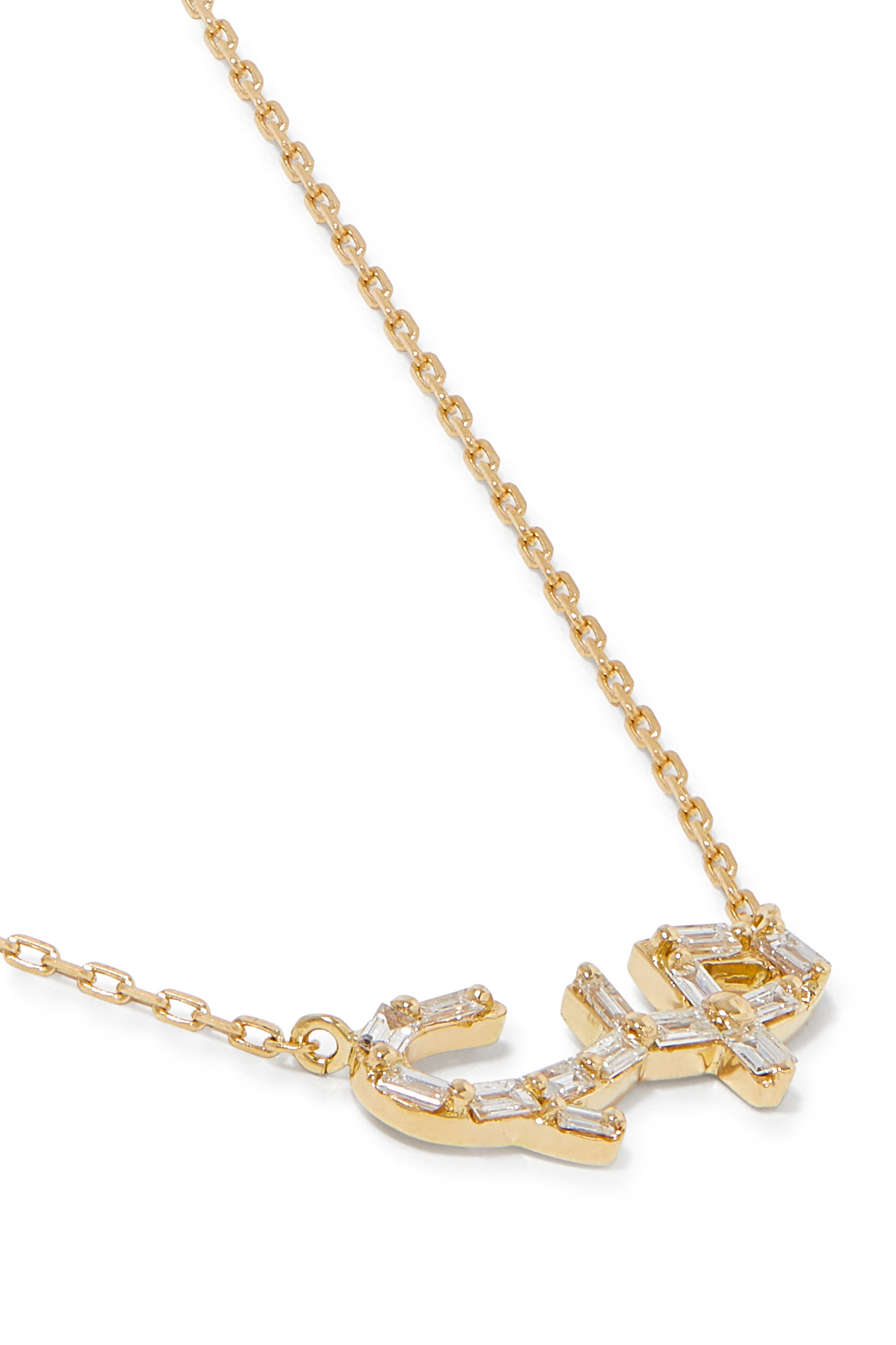 Hobb Love Necklace, 18k Yellow Gold & Diamonds