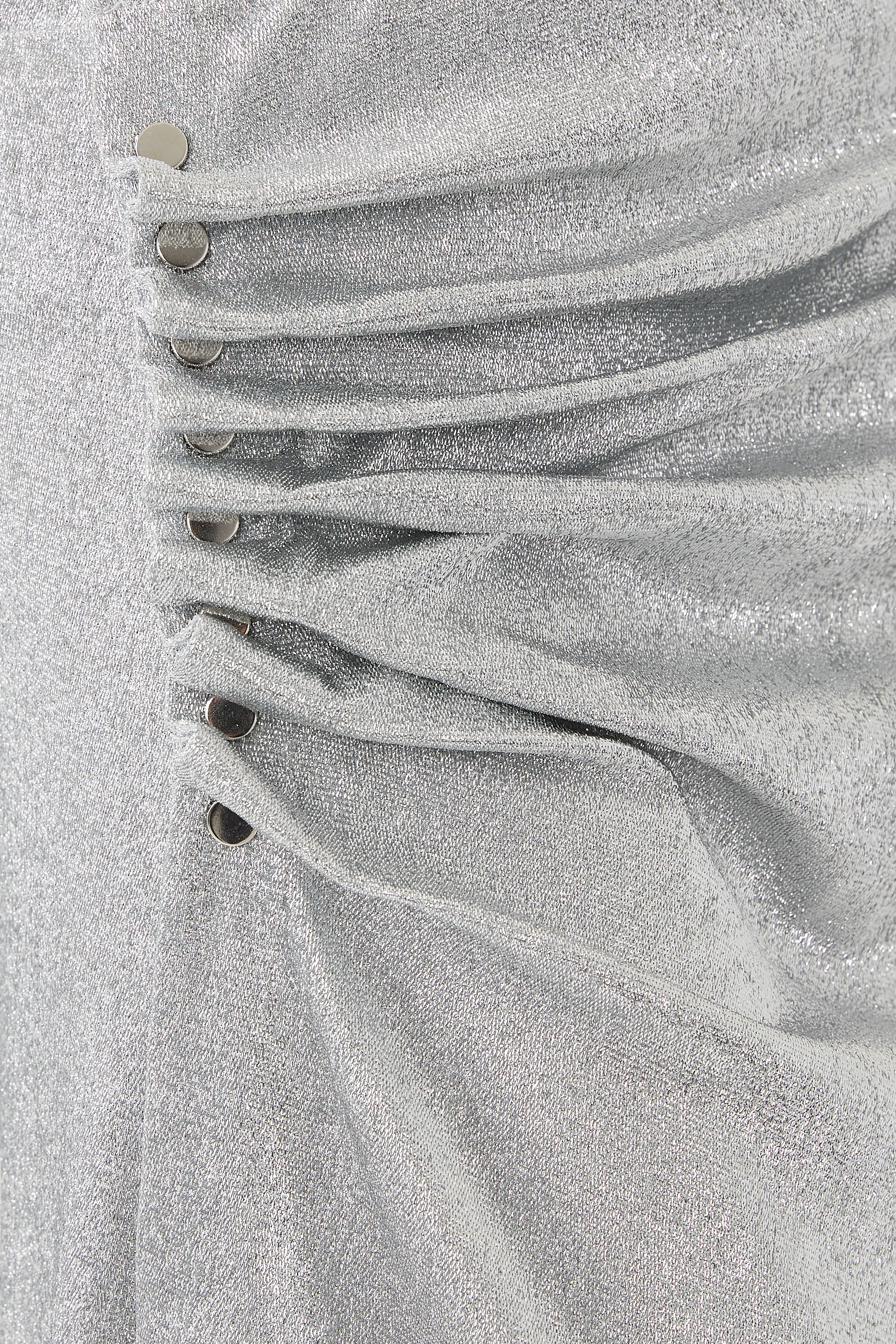 Mid-Length Drap&eacute; Pression Slit Skirt