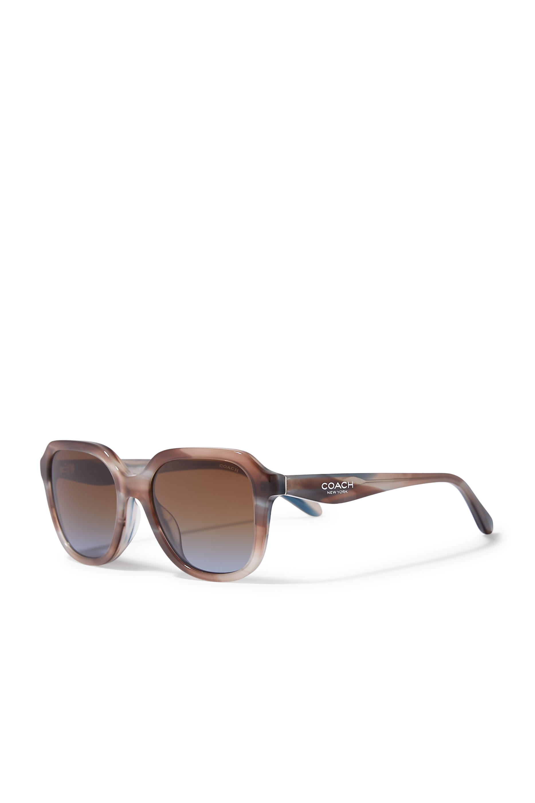 Square Frame NY Thin Temple Sunglasses
