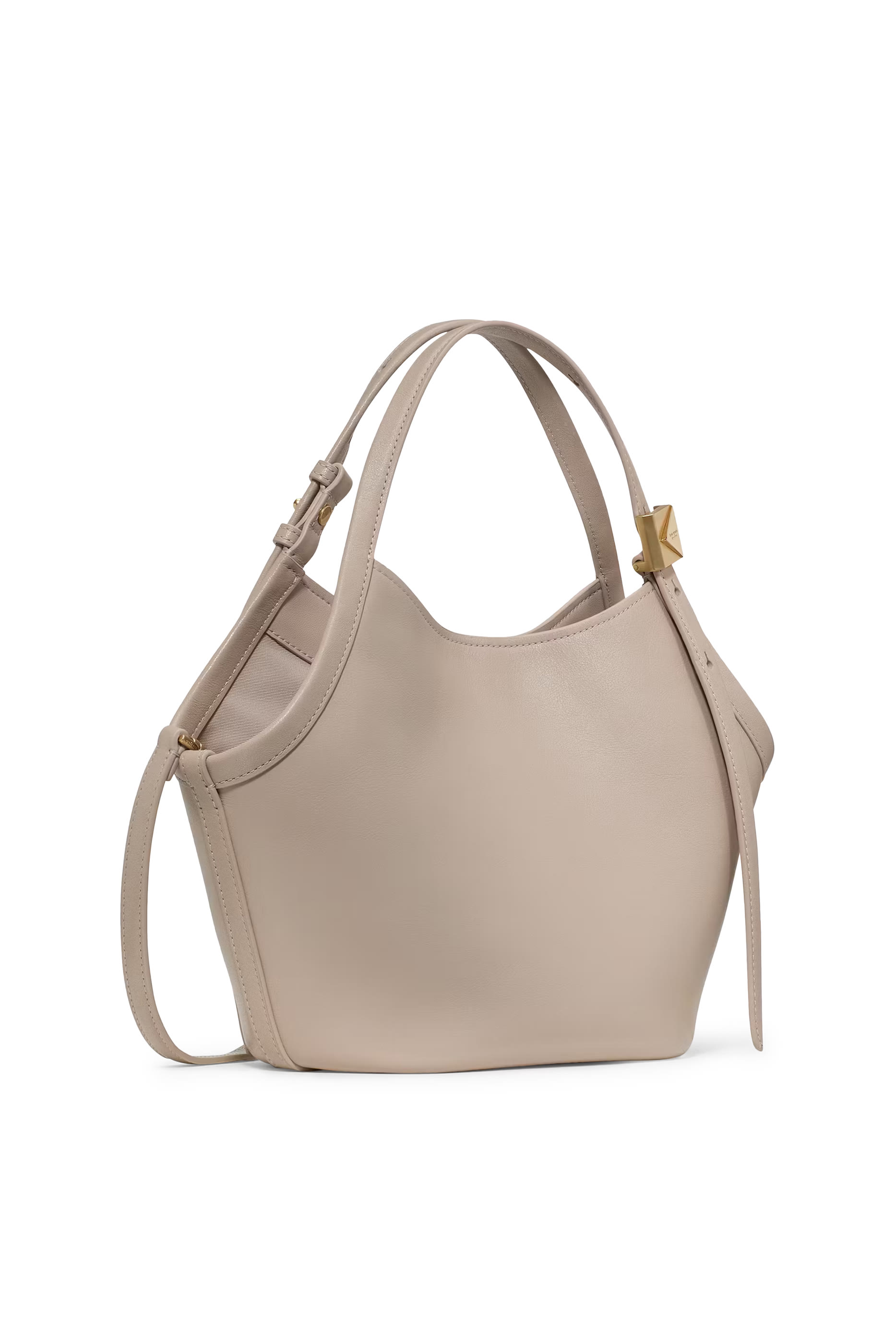 Deco Fine Grain Leather Small Tulip Tote