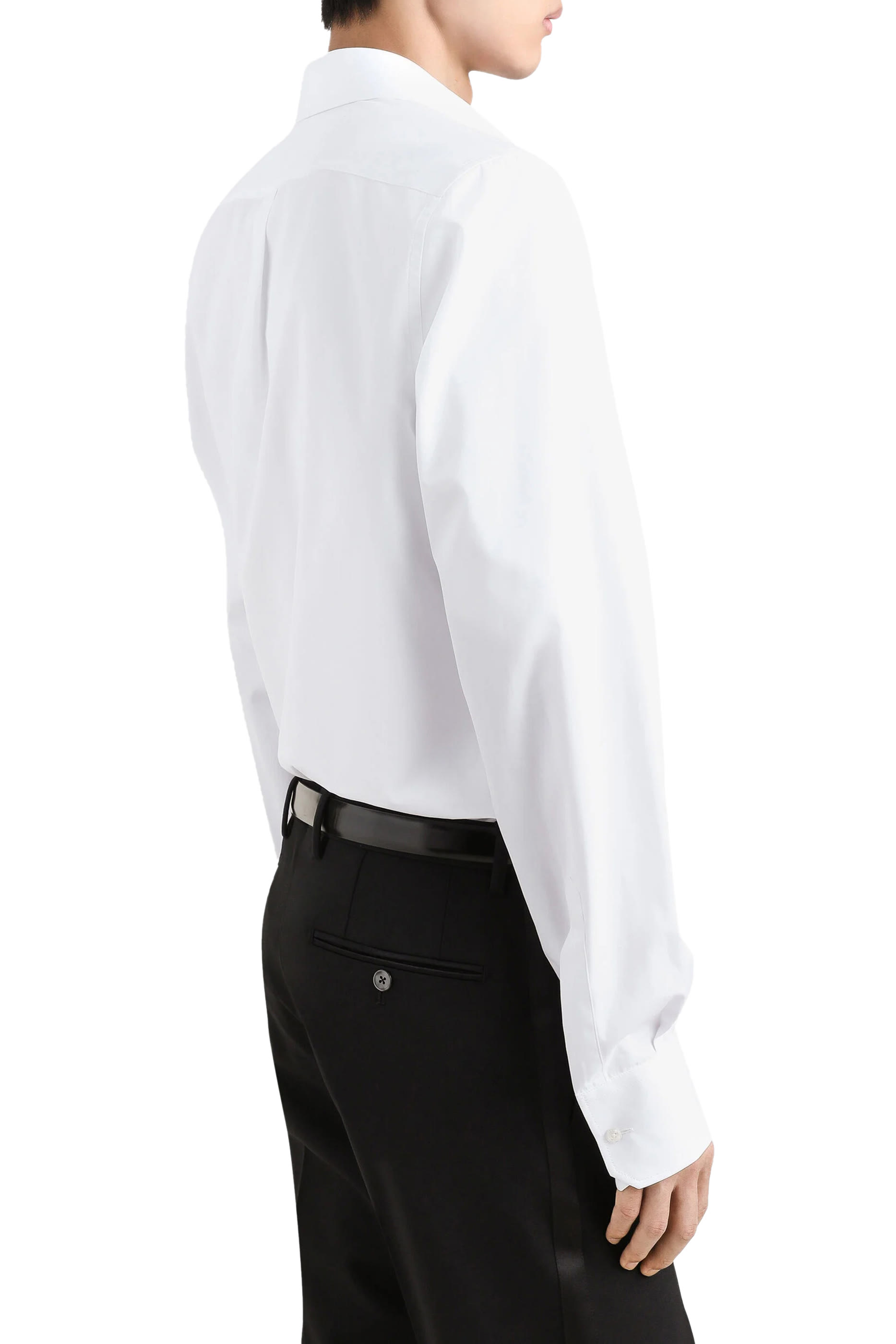 Cotton Shirt with Heraldic Patch