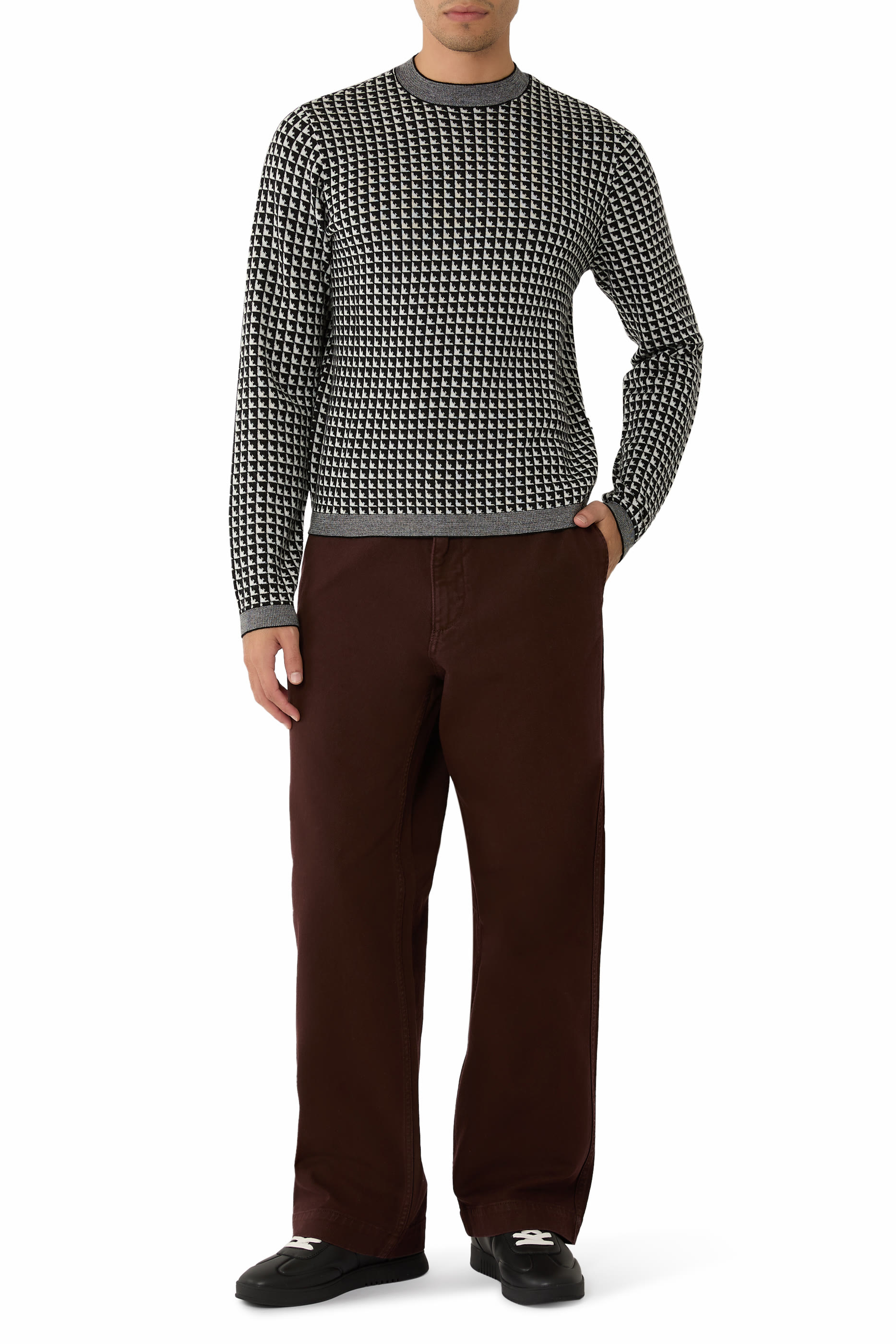 Jacquard Virgin-Wool Jumper