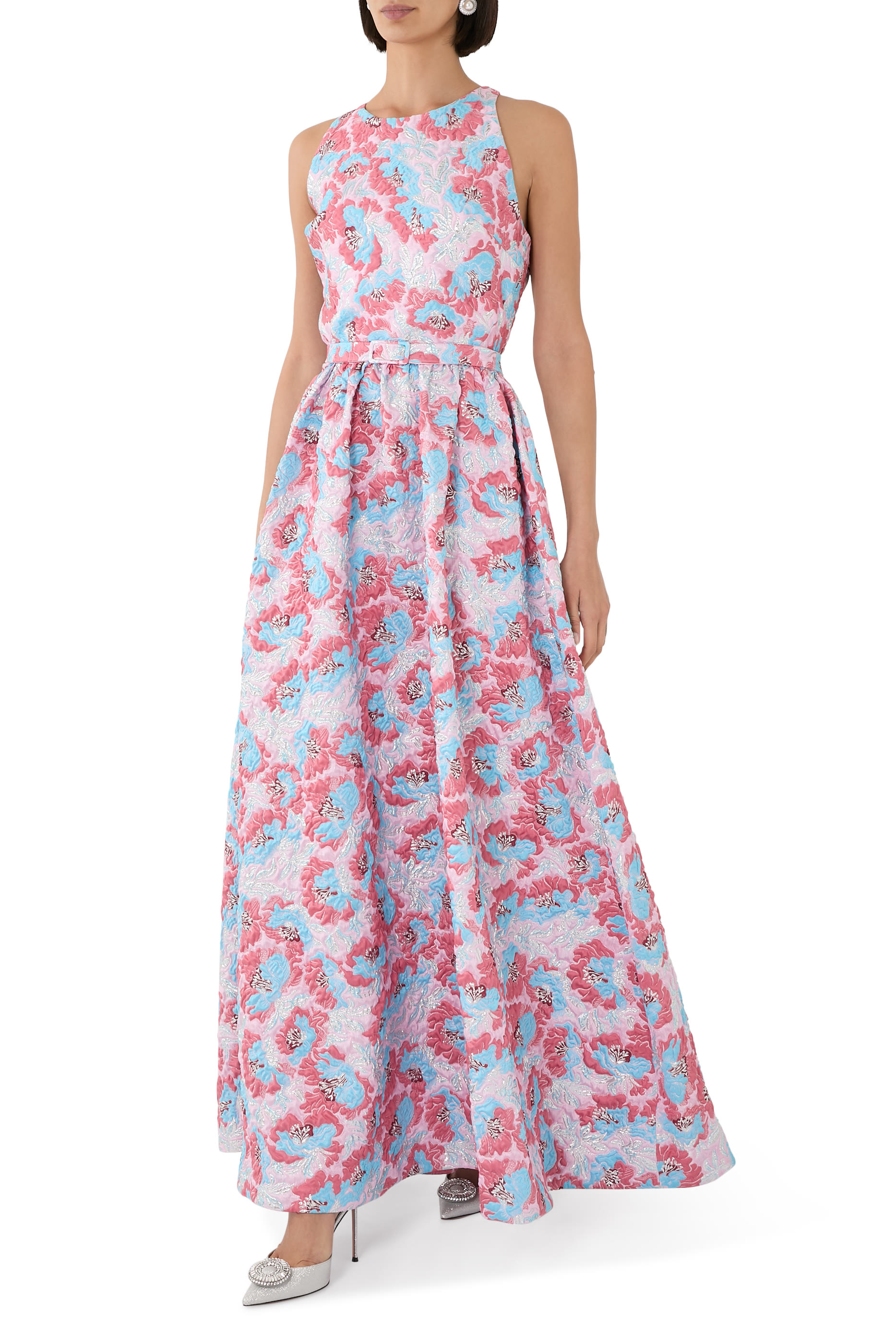 Ceramica Jacquard Shaw Dress