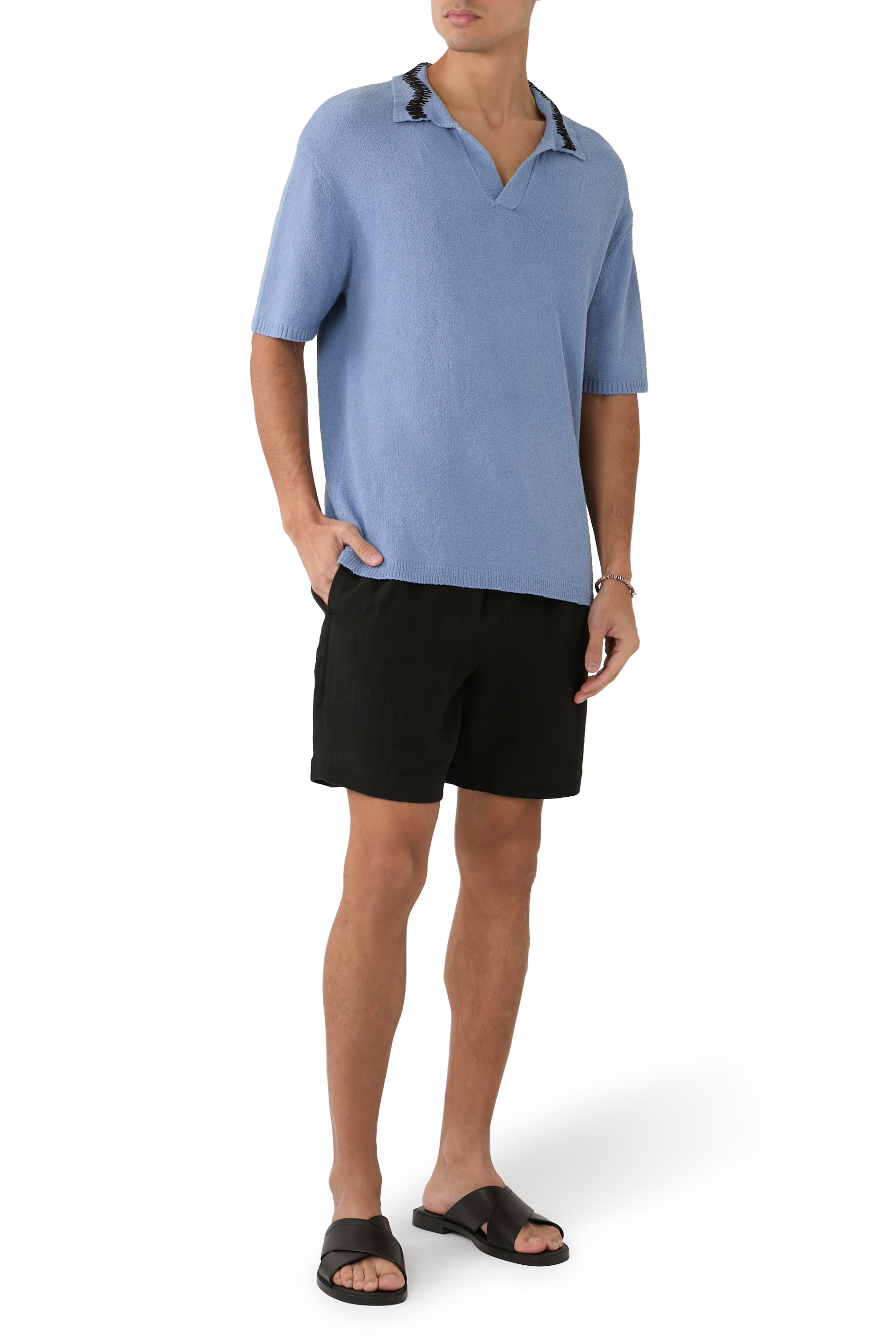 Hand Crochet Collar Polo 