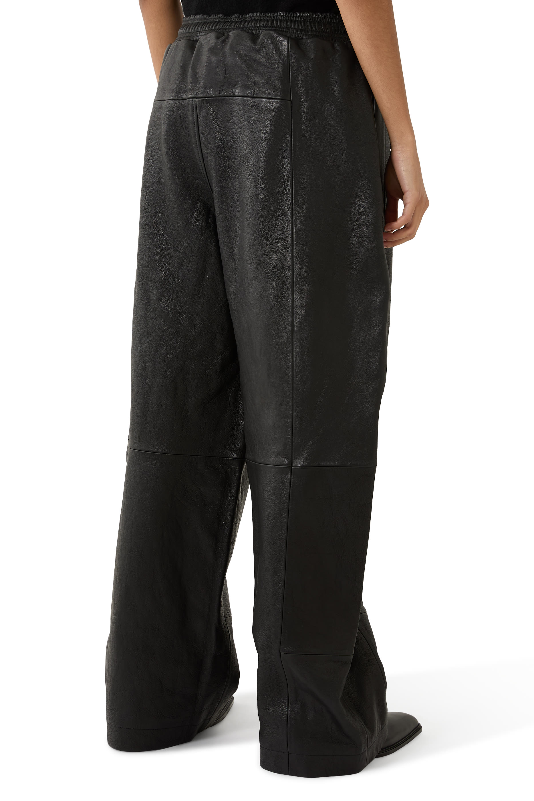 Worn Moto Leather Sweatpants