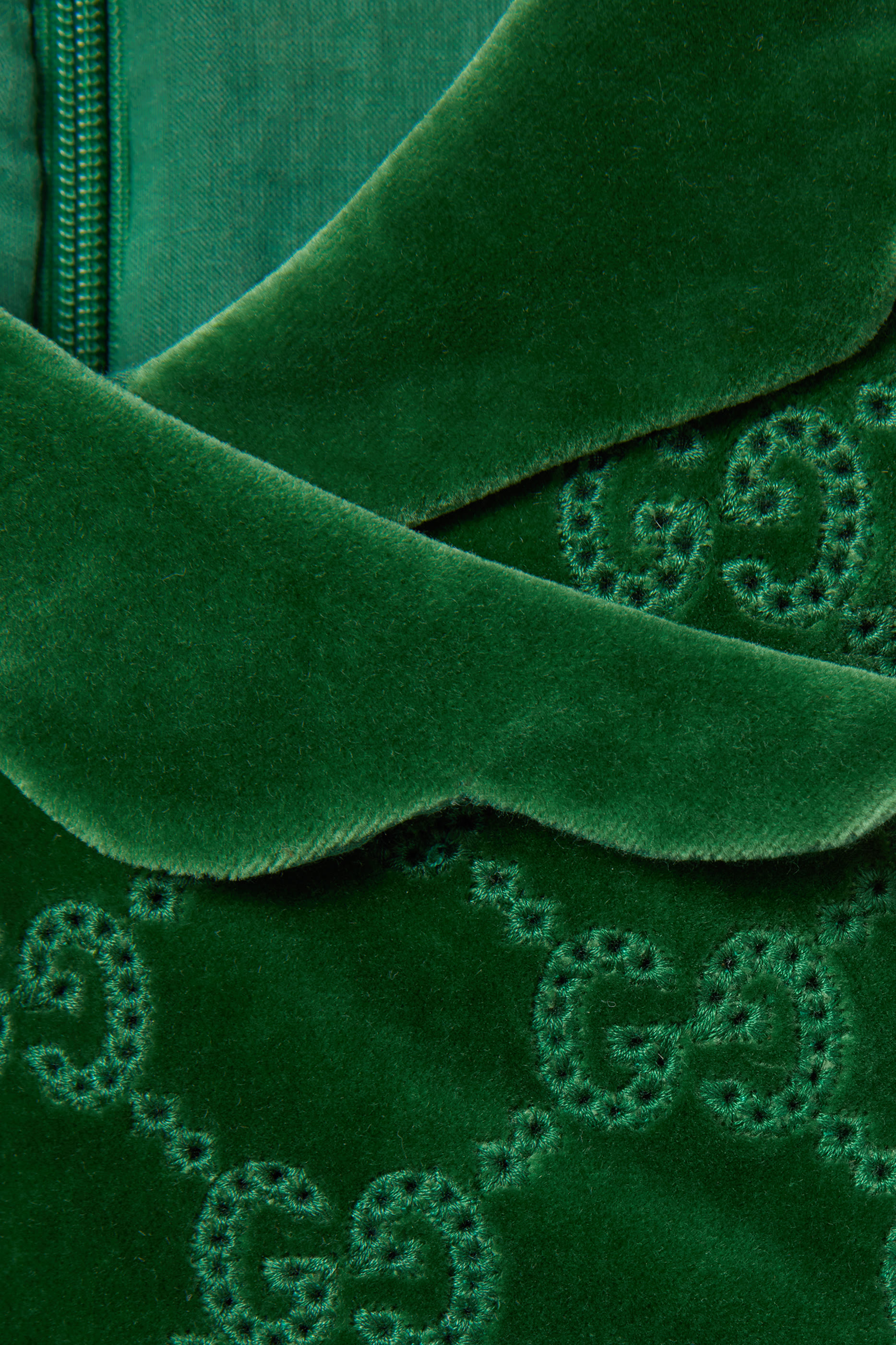 Kids GG Cotton Velvet Dress