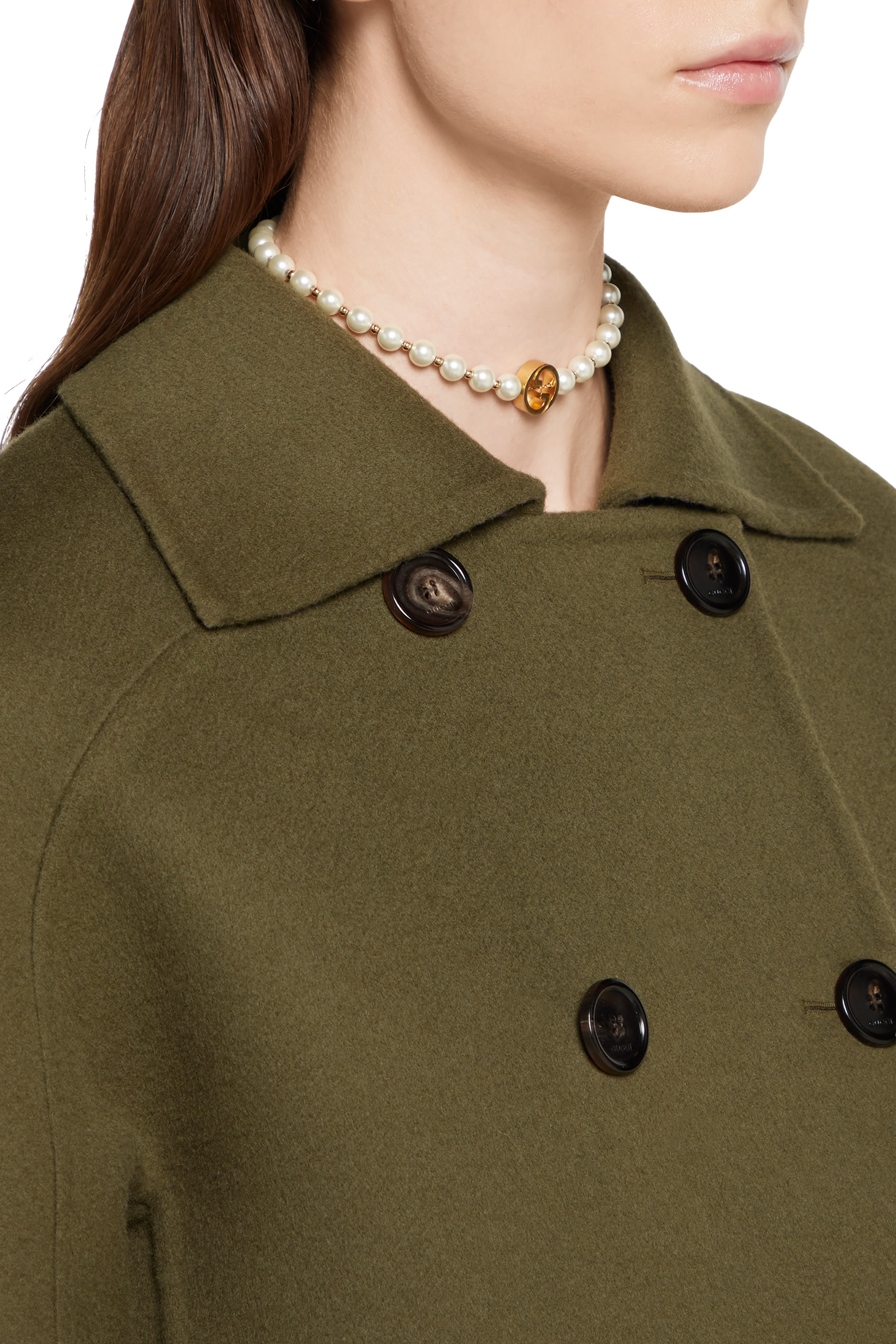 Wool Double-Breasted Coat