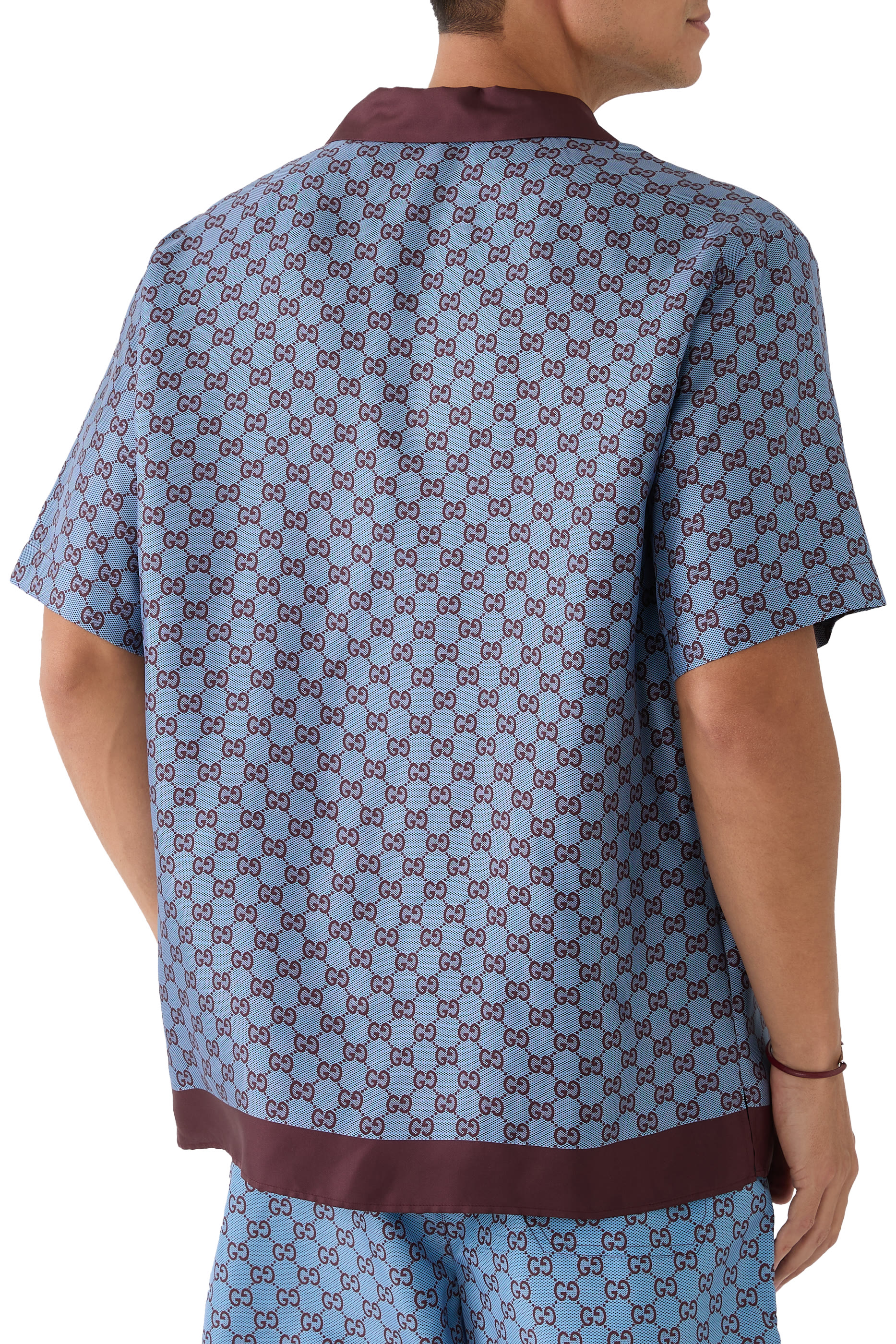 Printed Silk Twill Shirt