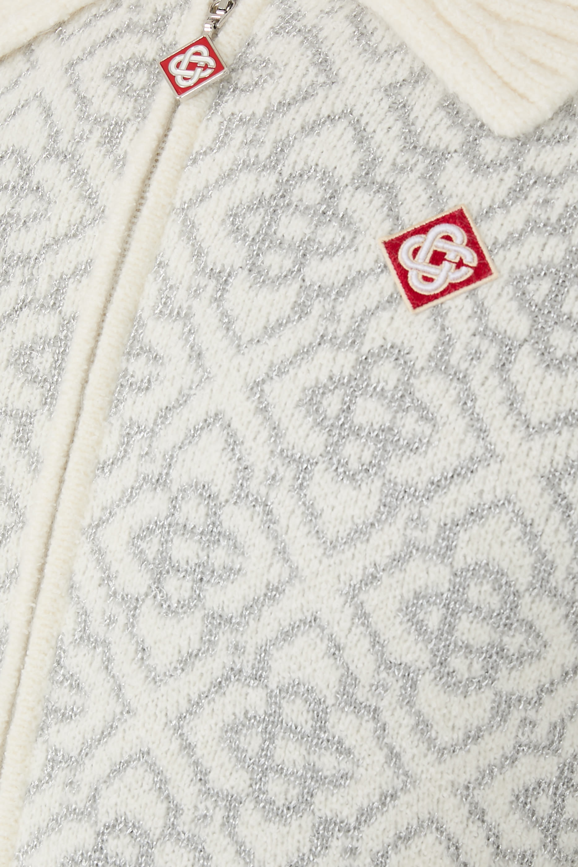 Monogram Zip-Up Sweater 