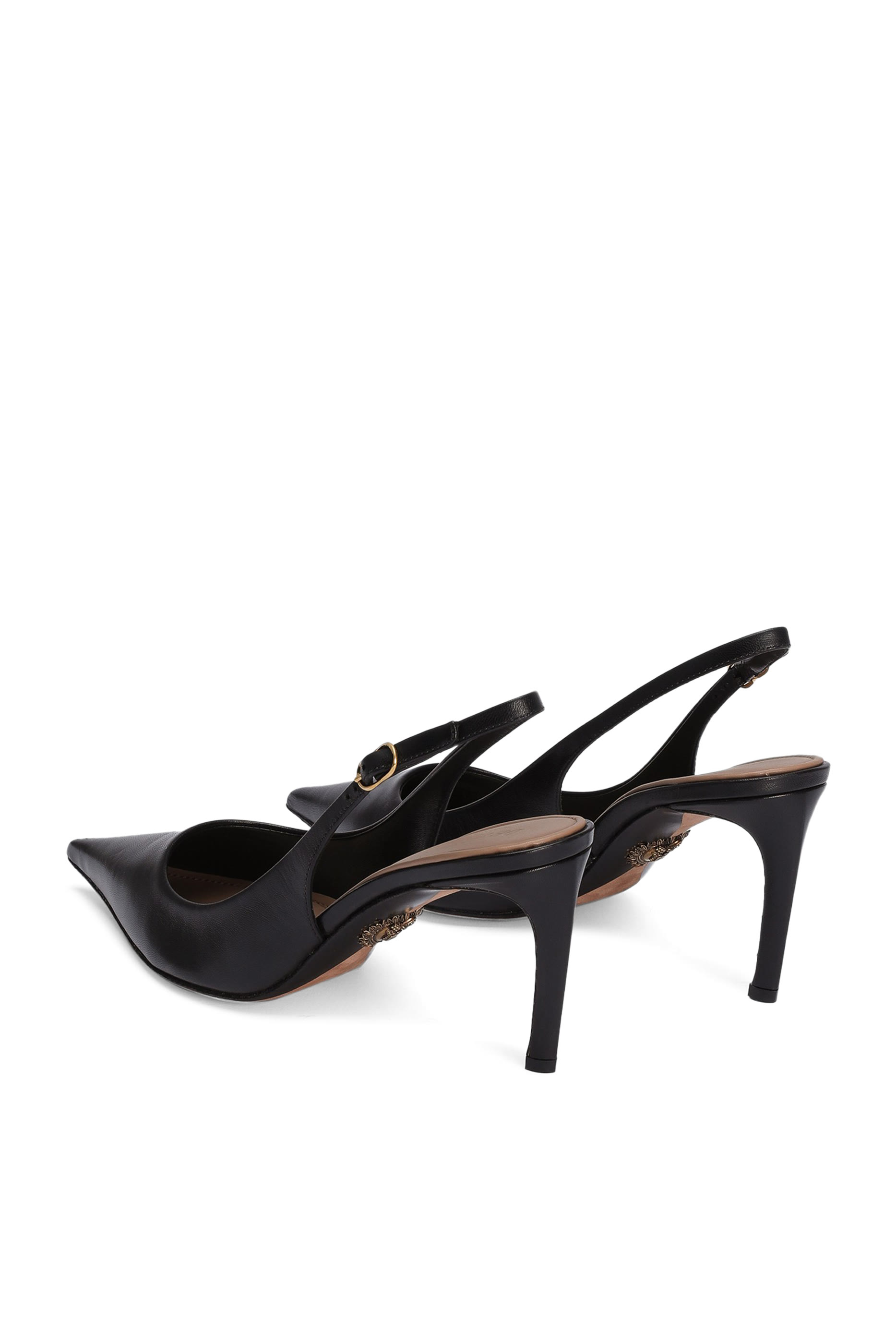 Devotion 75 Polished Goatskin Slingback Pumps