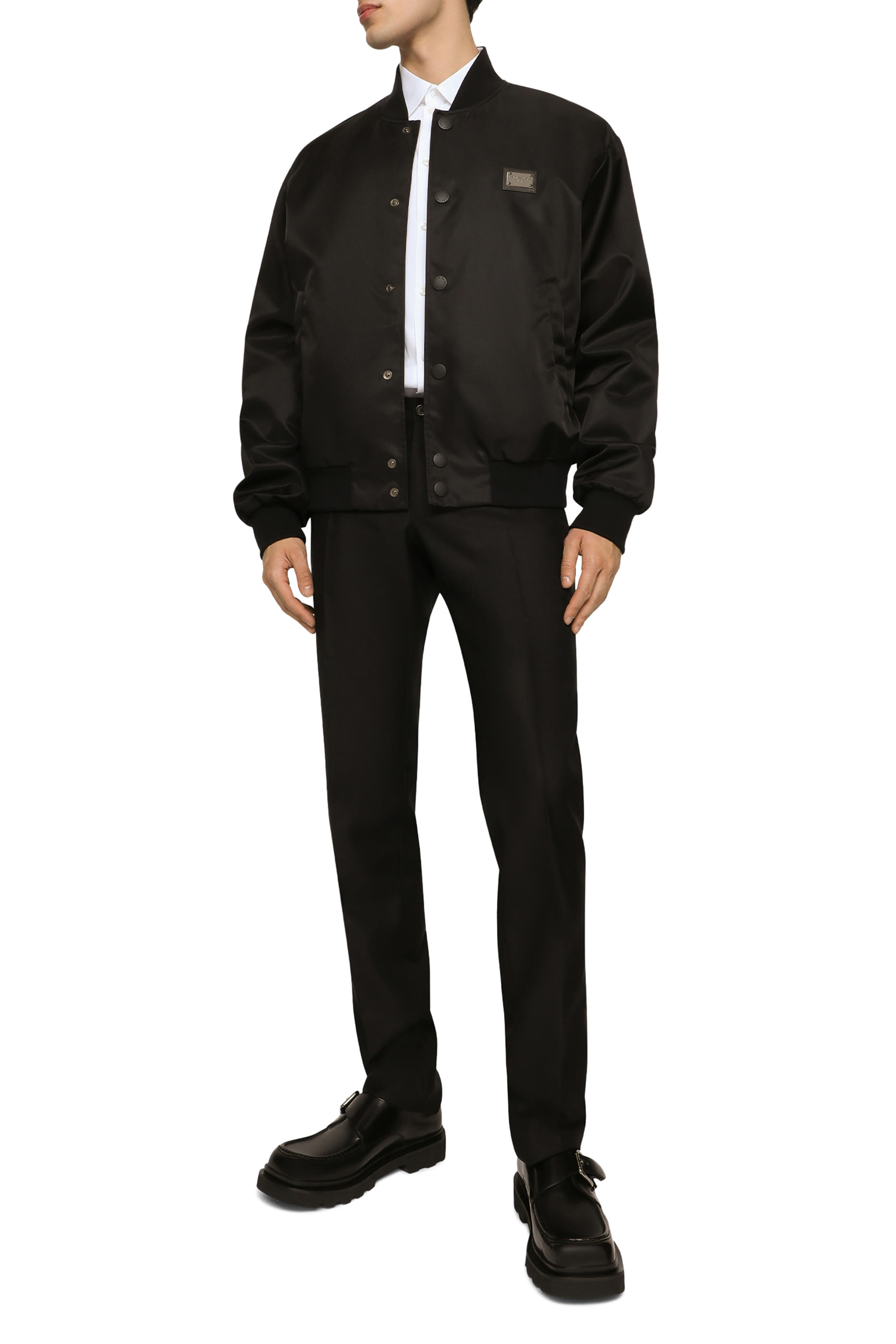 Embroidered Cotton Martini-Fit Shirt