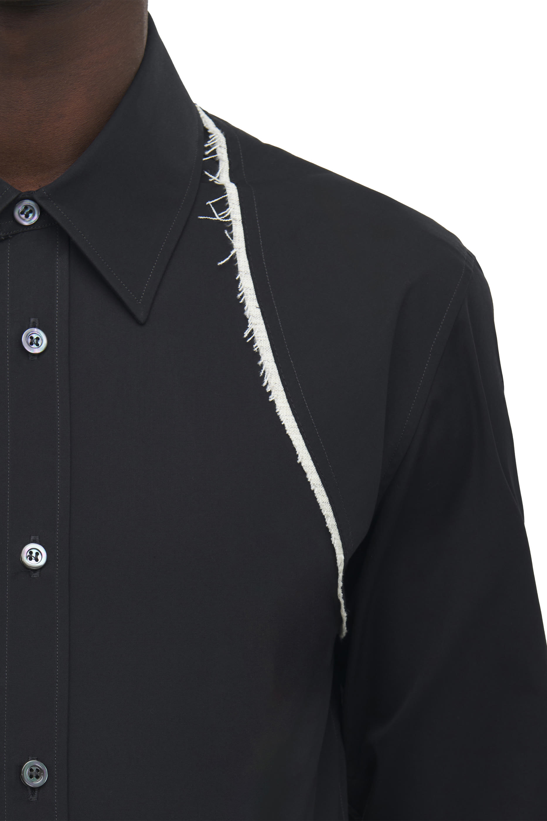 Raw Edge Canvas Harness Shirt