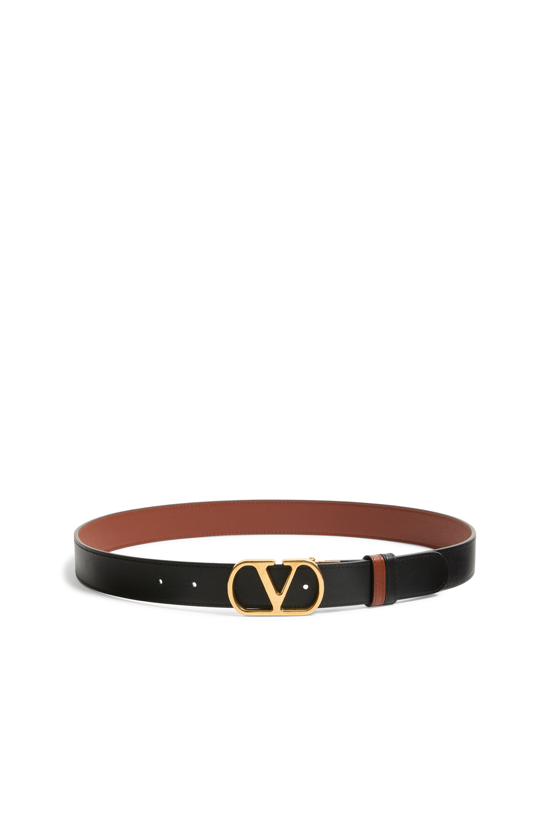 Reversible VLogo Signature Belt