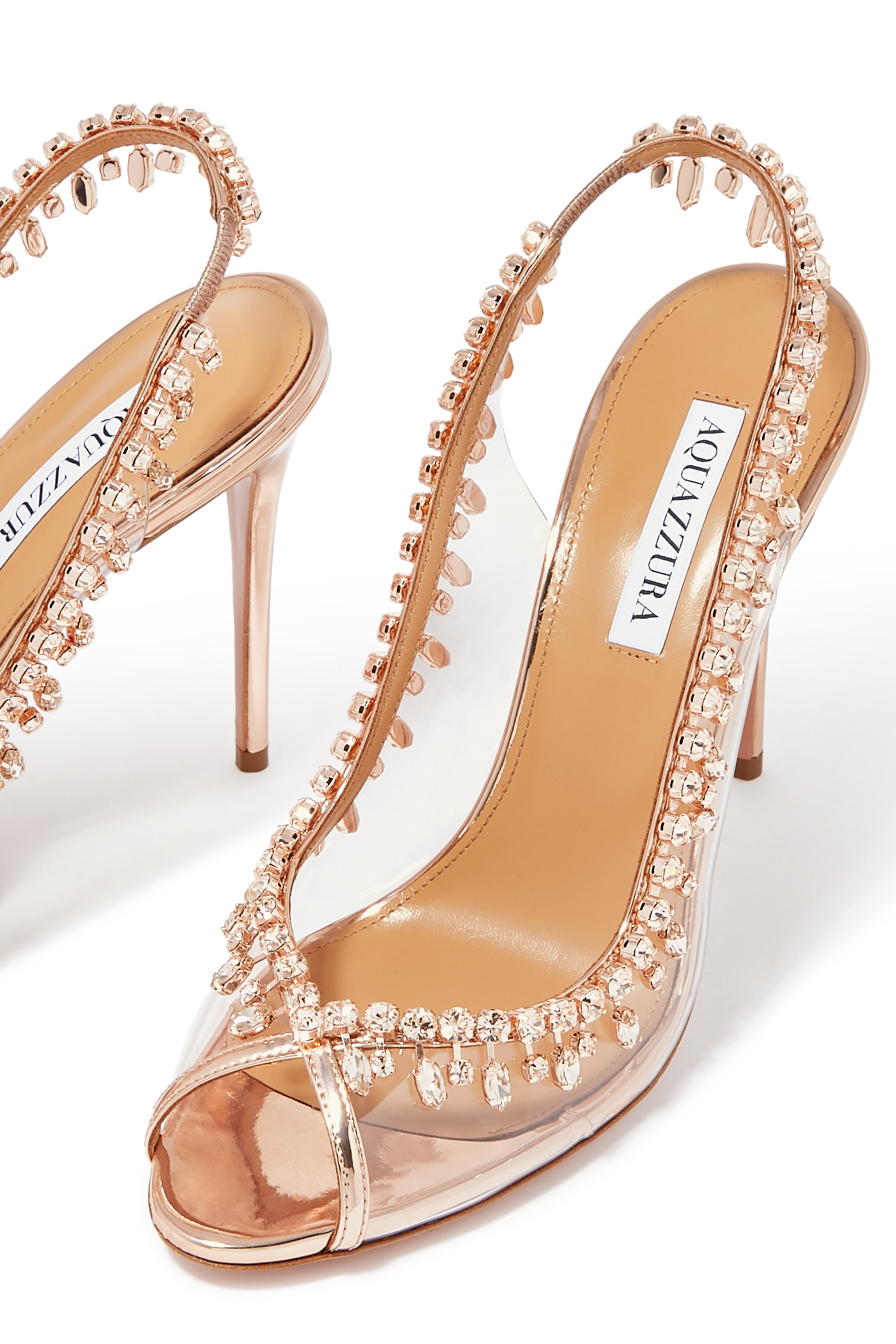 Crystal Temptation Leather & PVC 105 Mules