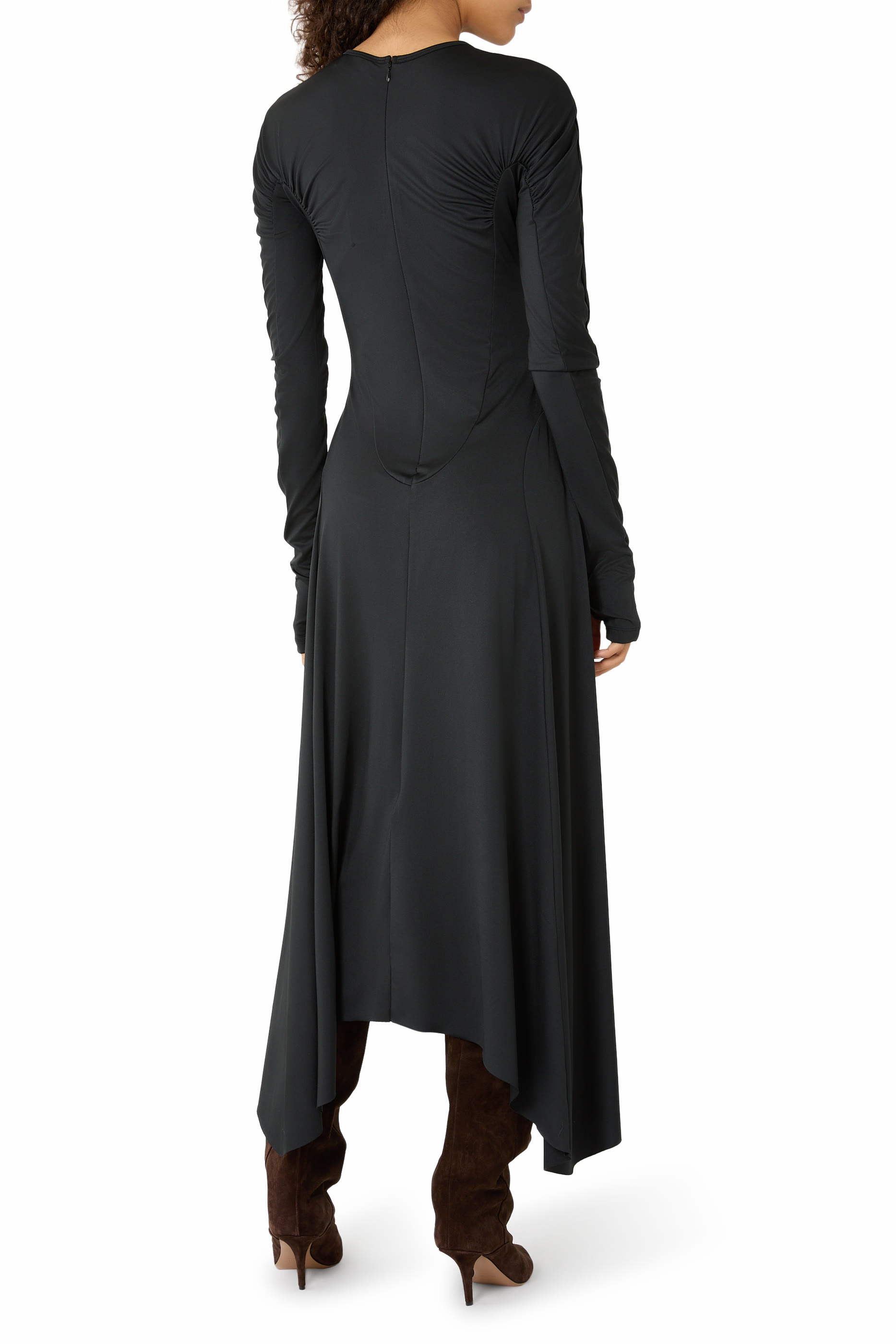 Asymmetric Midi Dress