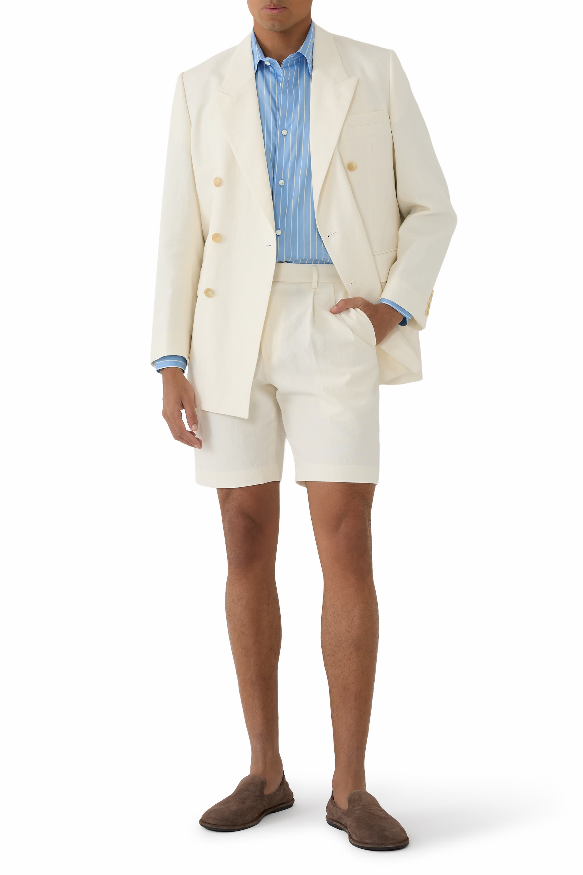 Wool Cotton Linen Ox Shorts