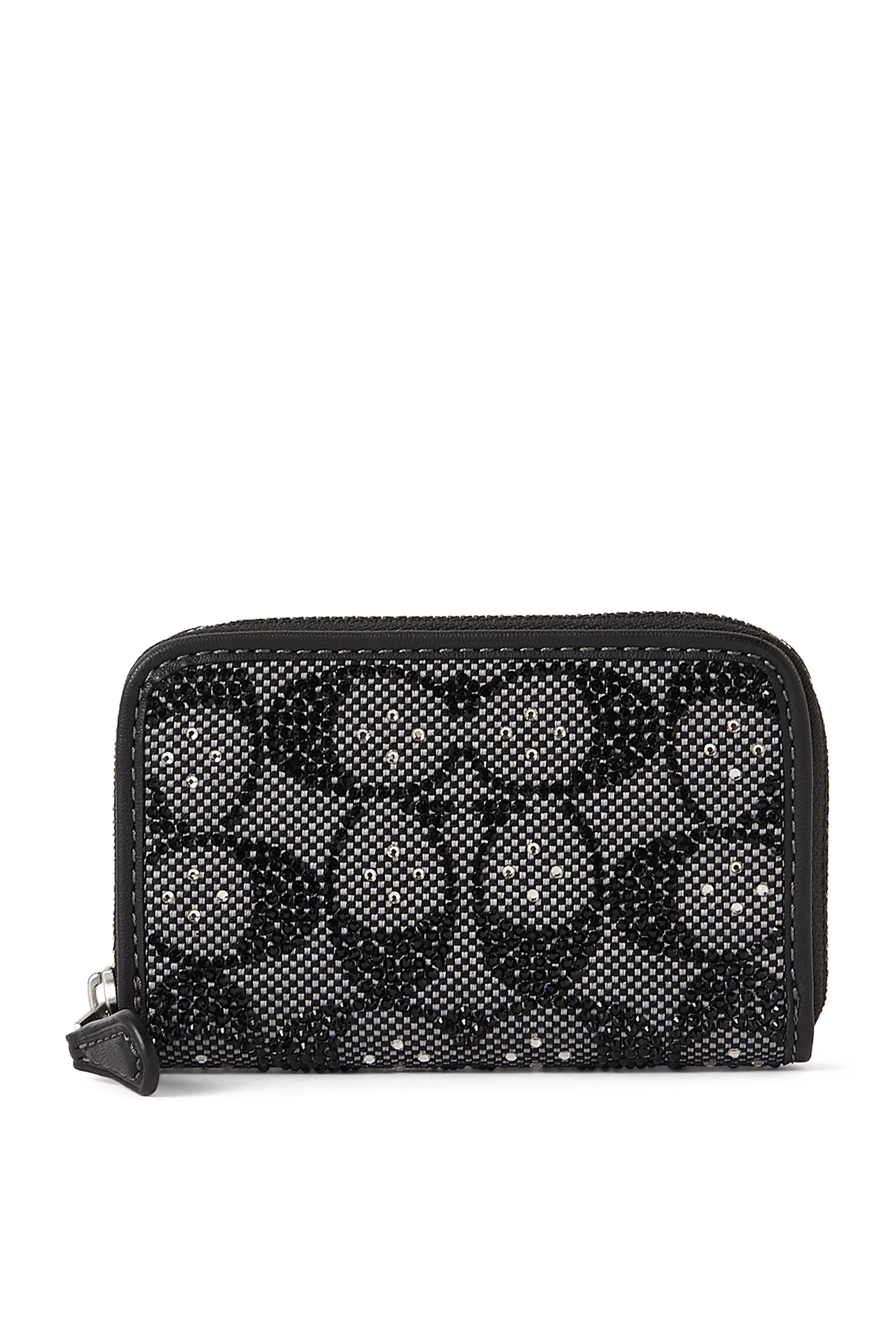 Essential All-Around Zipped Card Holder in Exclusive Crystal Jacquard