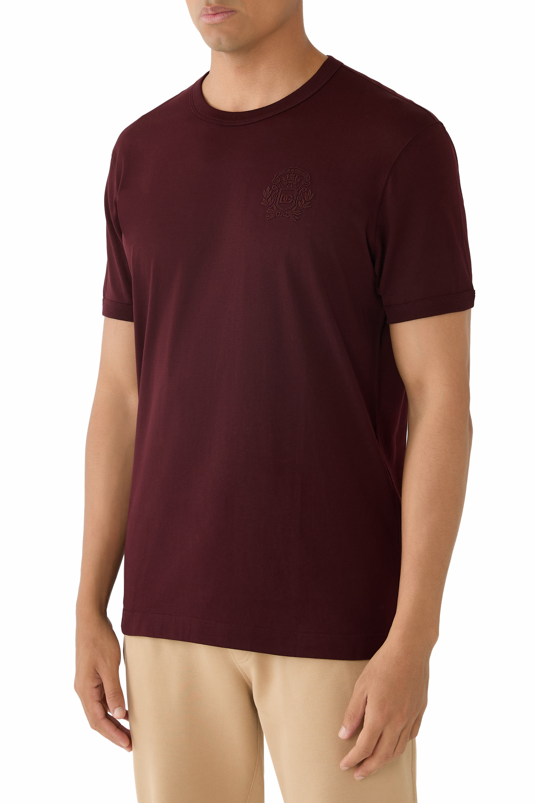 Logo-Patch Cotton T-Shirt