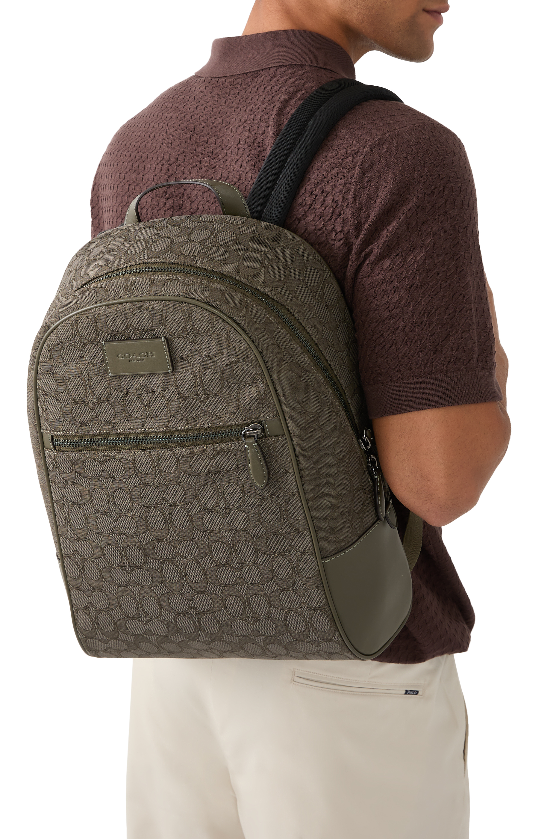 Signature Jacquard Theo Backpack