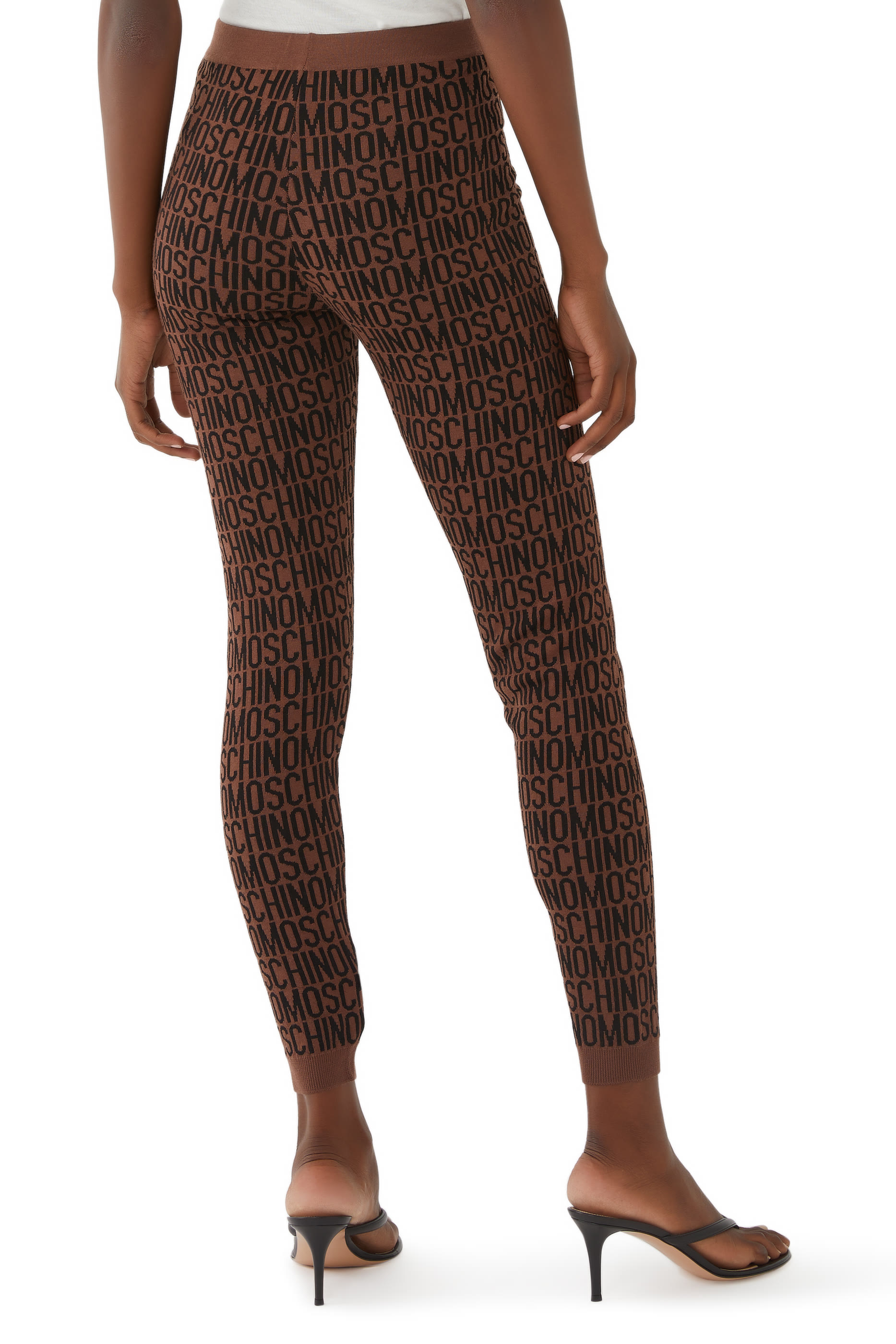 All-Over Logo Wool Leggings