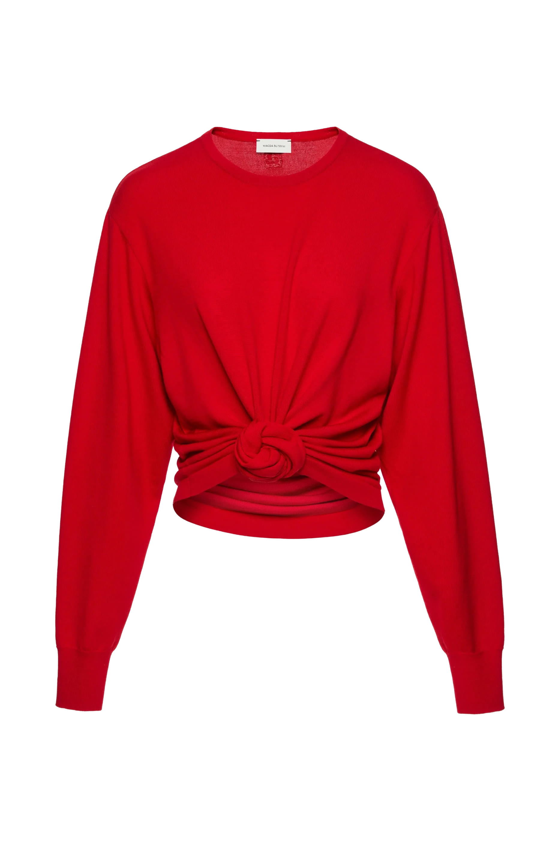 Knotted Long-Sleeves Top