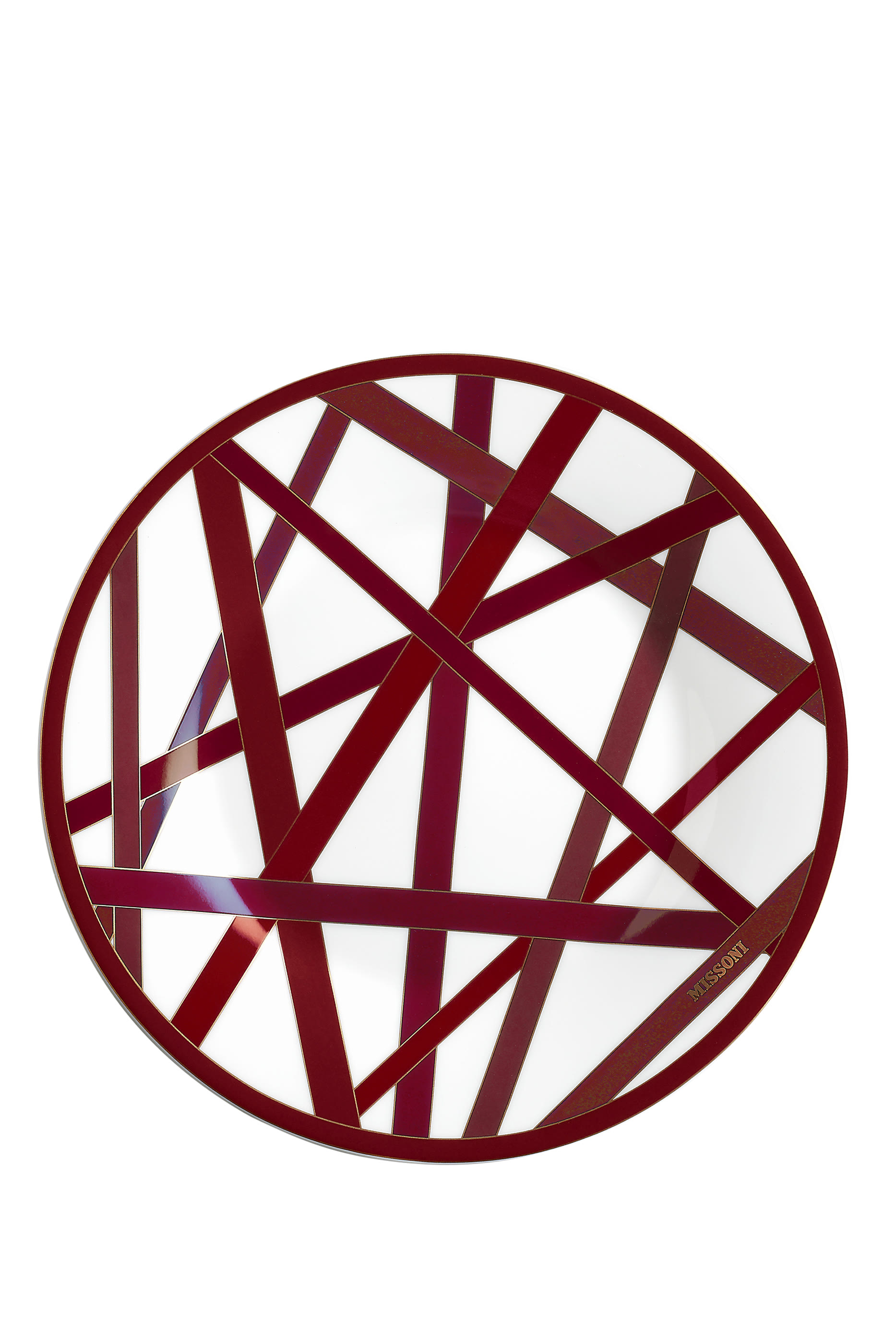 Nastri Bordeaux Dessert Plate