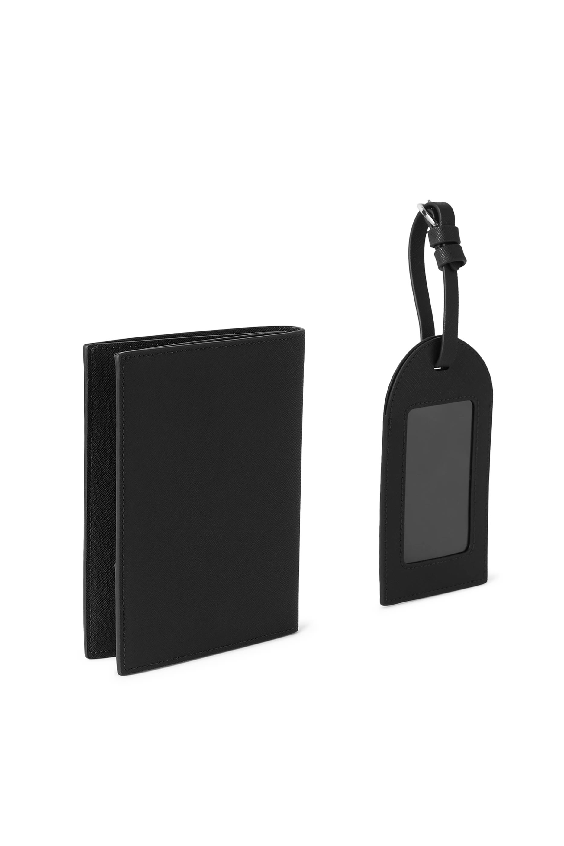 Metal Eagle Logo Passport Holder & Bag Tag Gift Set