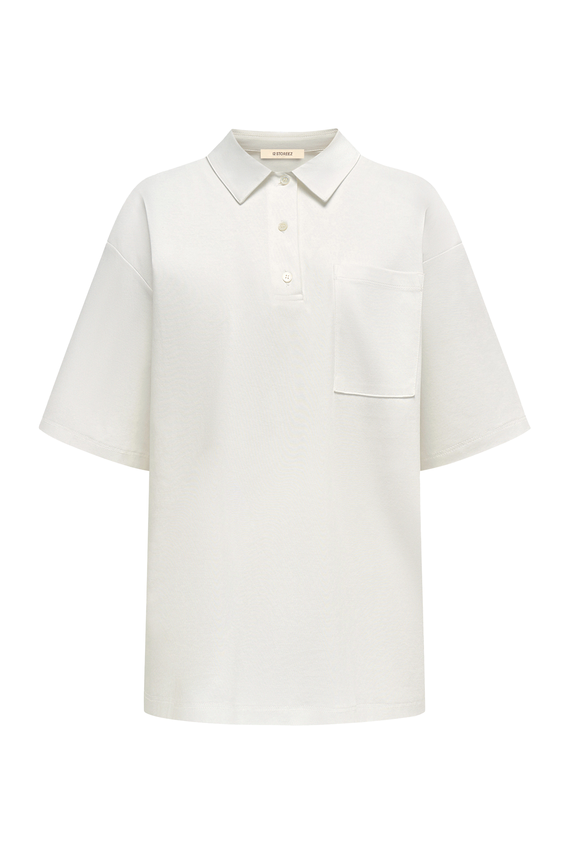 Chest-Pocket Cotton Polo Shirt