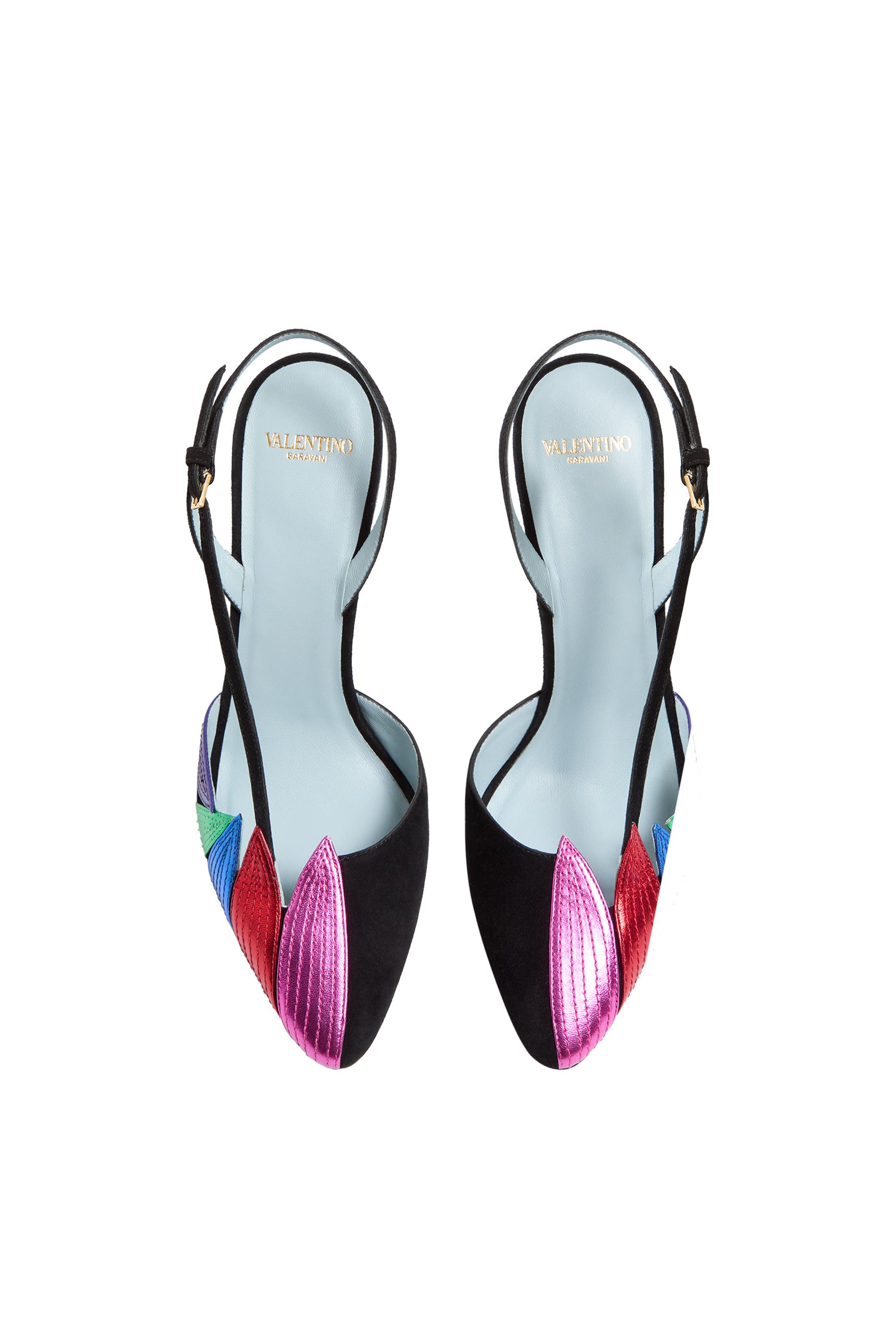 Foliefoliage Suede 90 Slingback Pumps