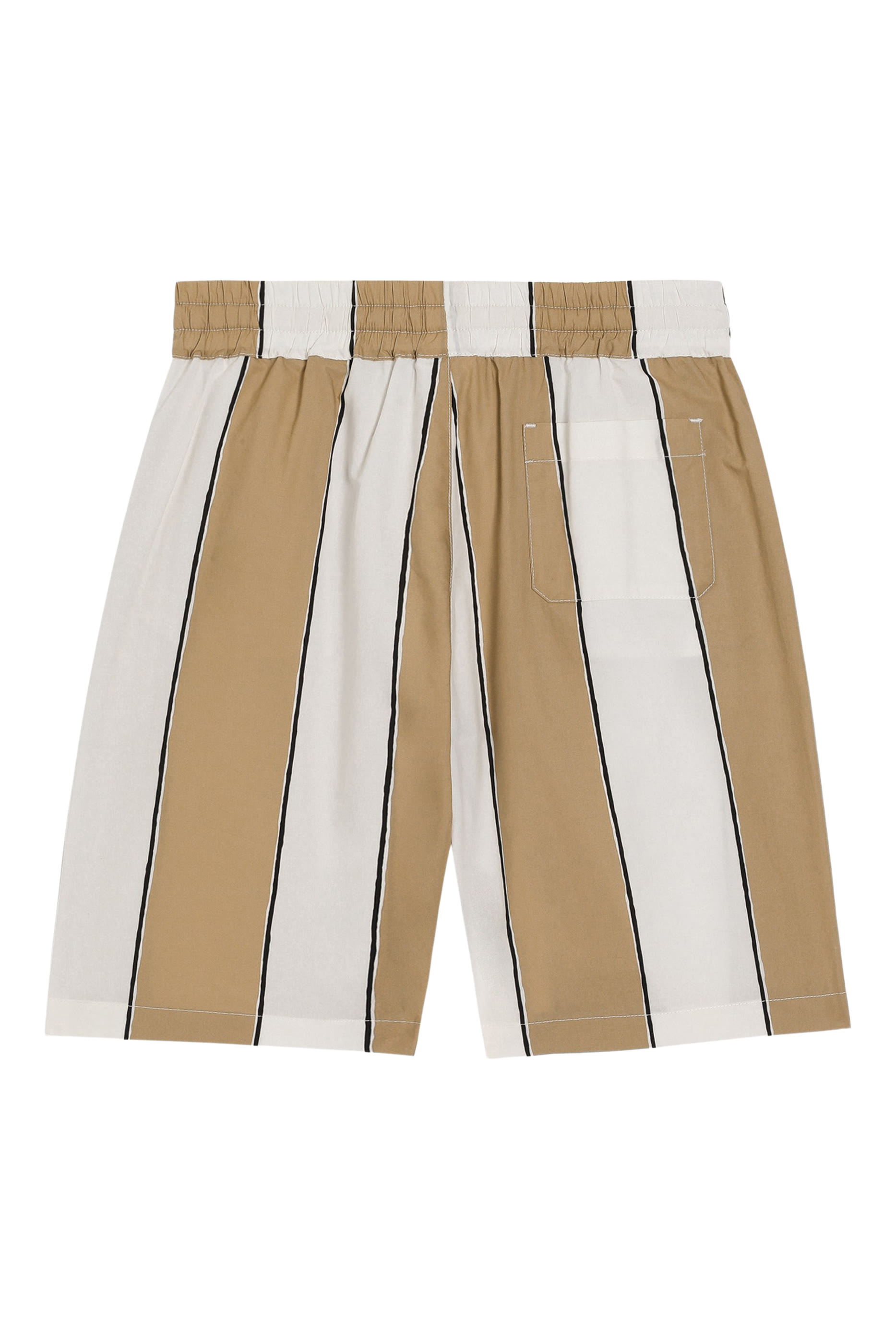 Kids Striped Poplin Bermuda Shorts