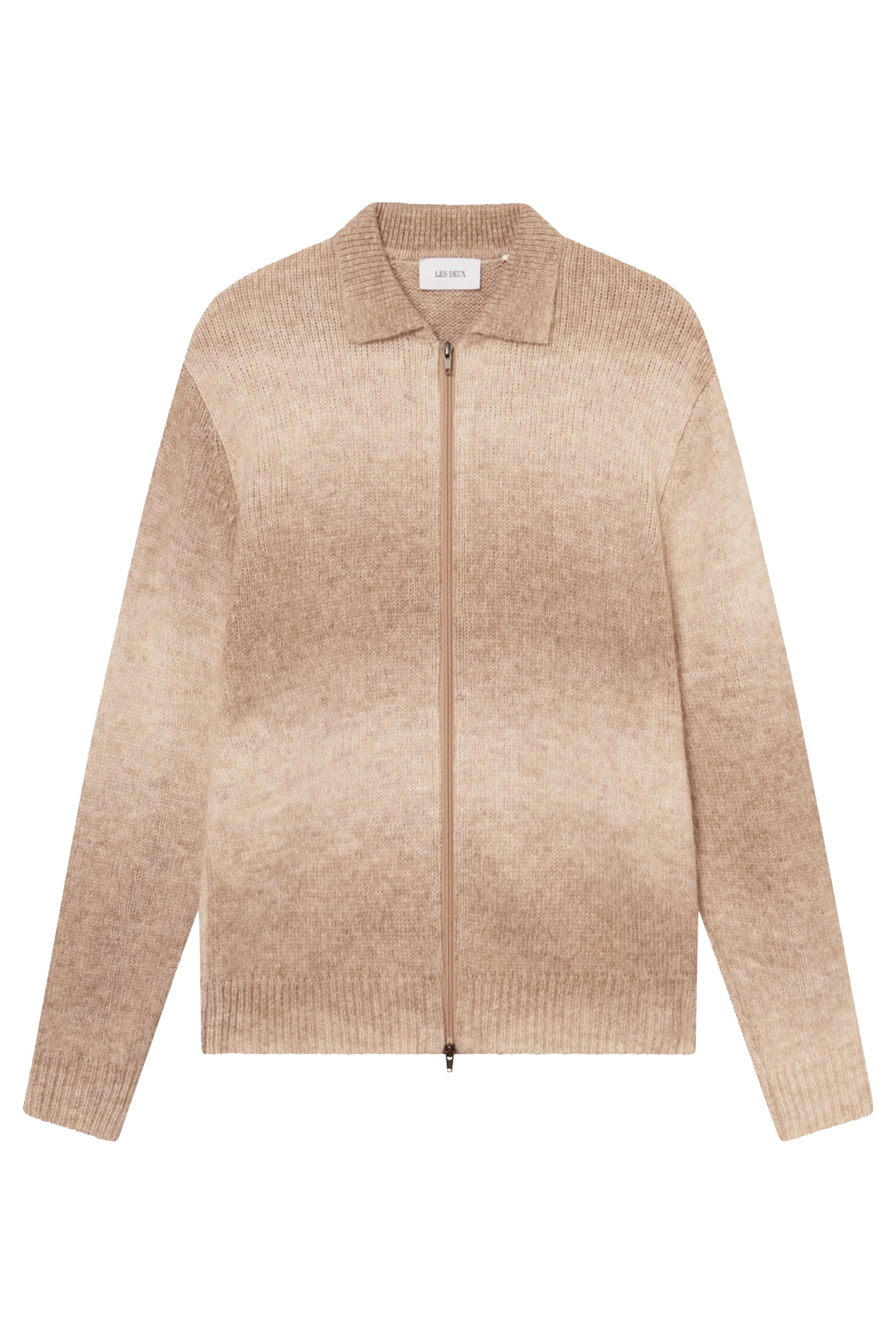 Gannon Gradient Zipper Cardigan 