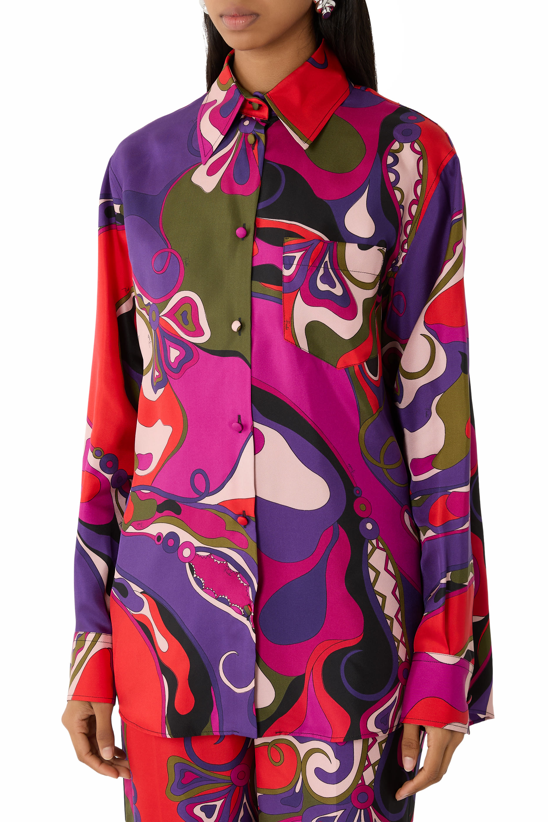 Graphic-Pattern Shirt