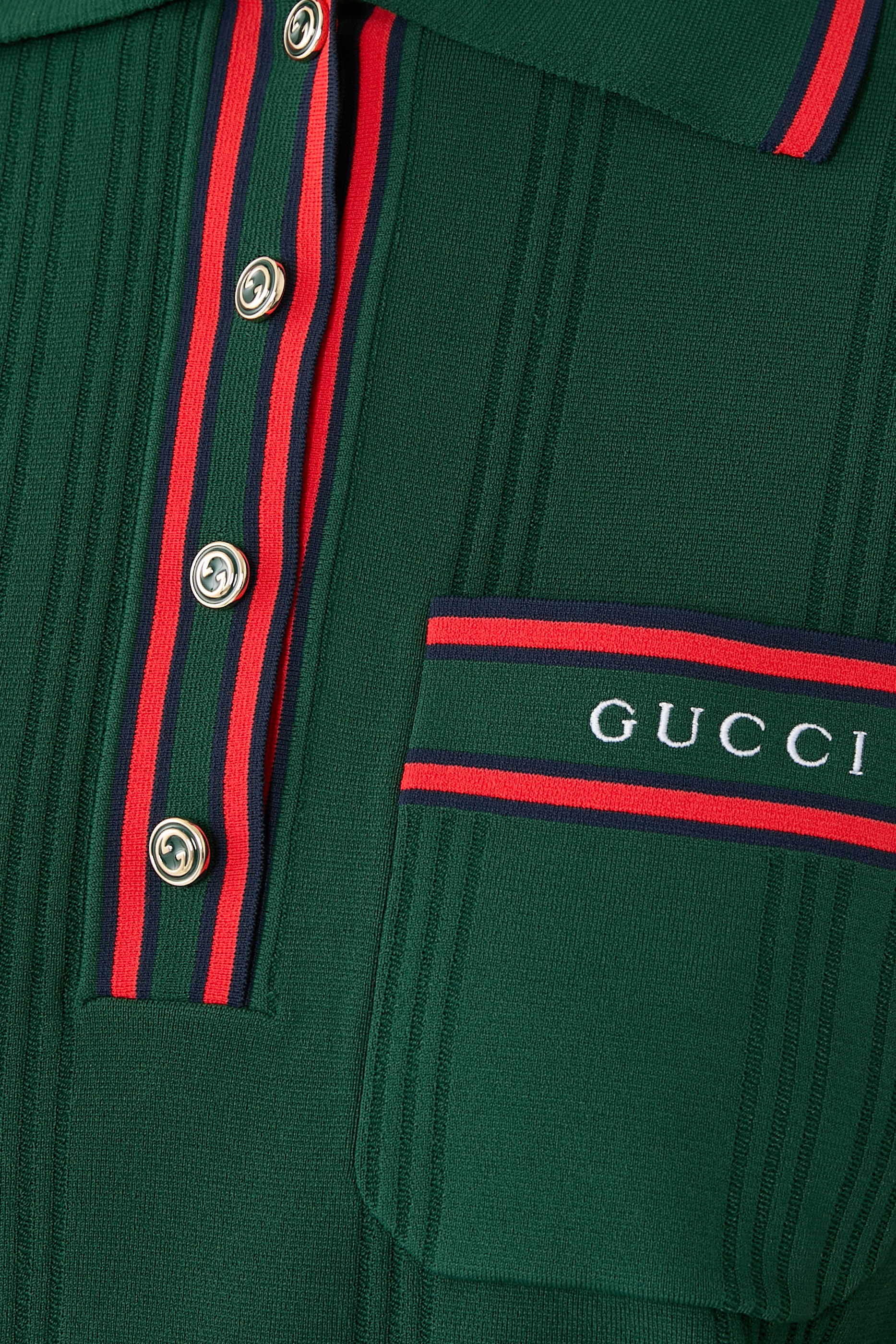 Polo Shirt with Striped Trim