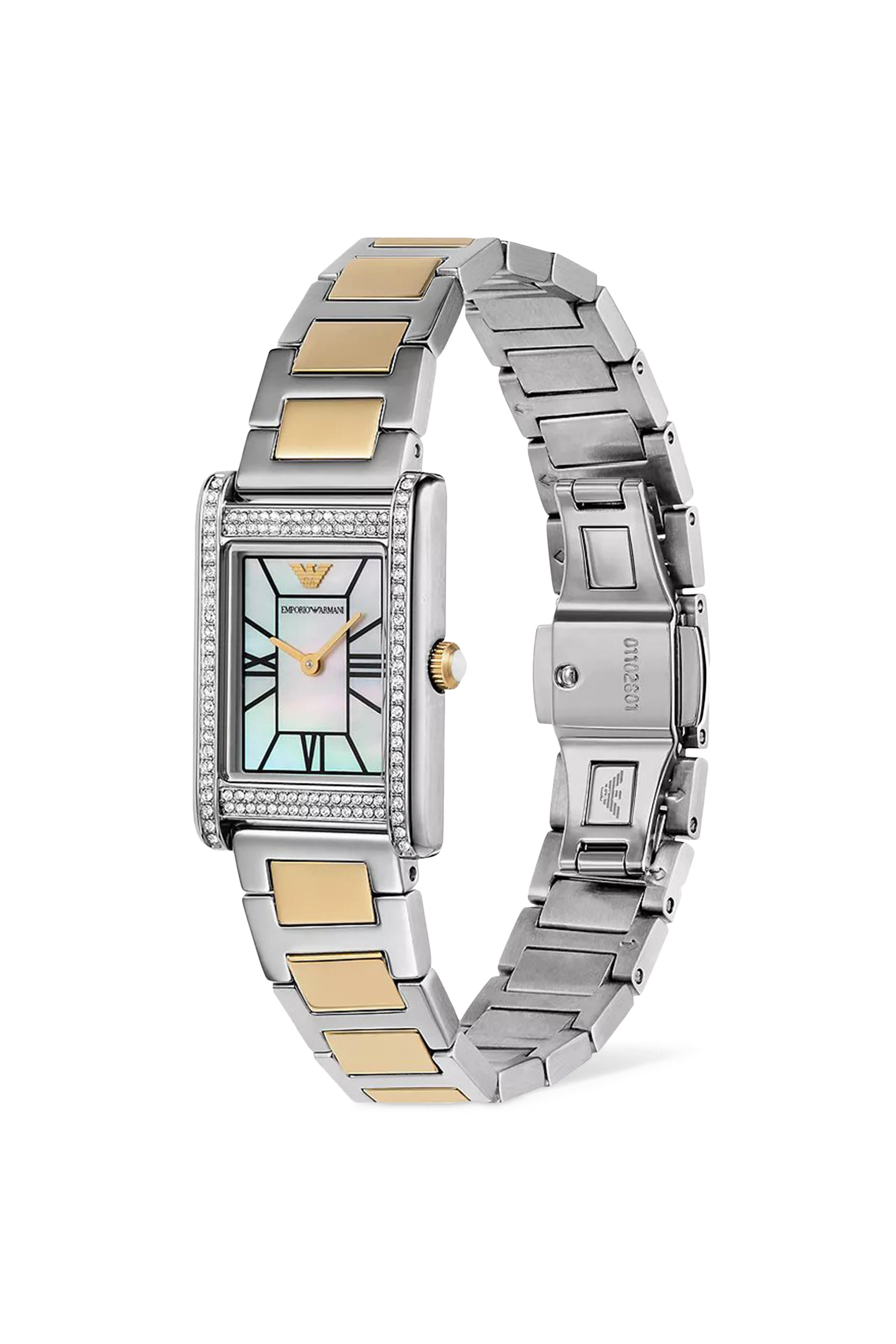Two-Hand Two-Tone Stainless Steel Watch